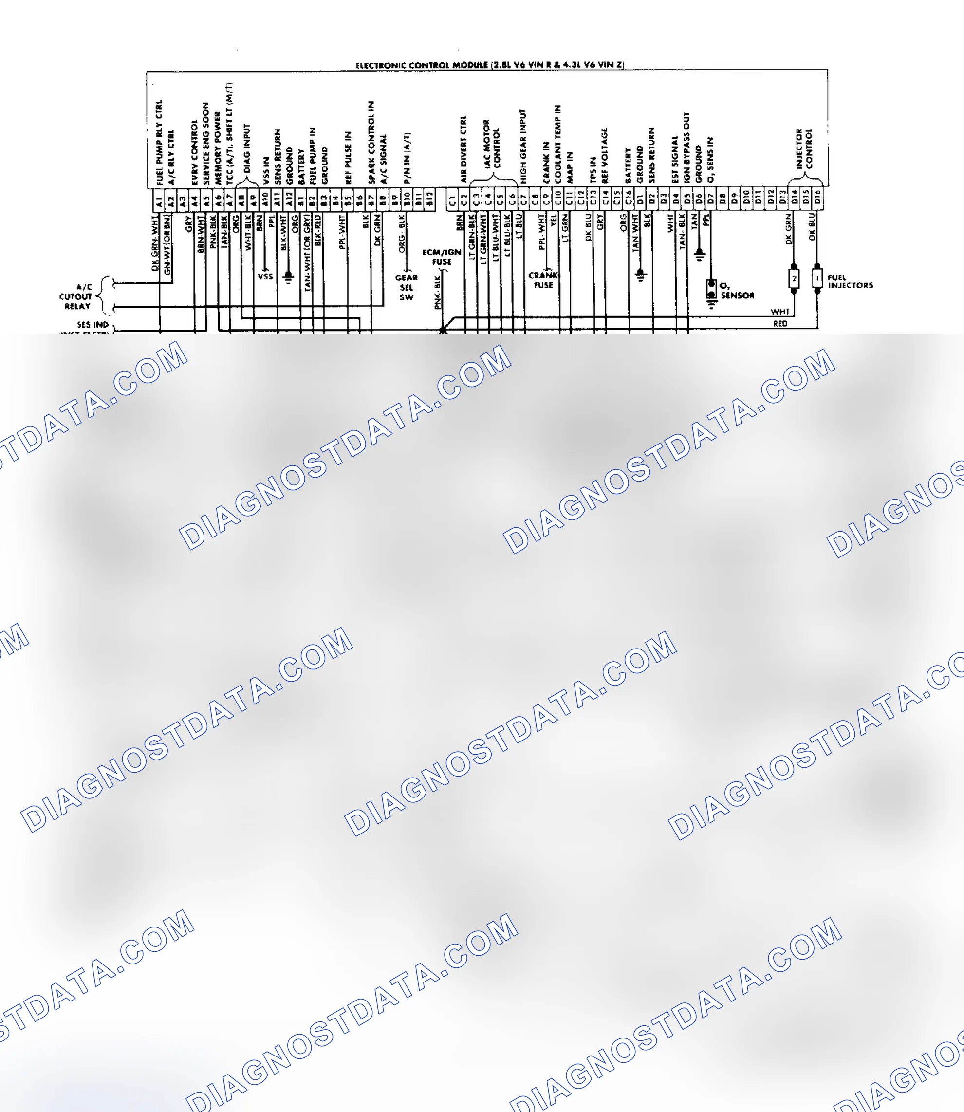 Scheme 158: "S/T" Series (2.8L & 4.3L) Wiring Diagram