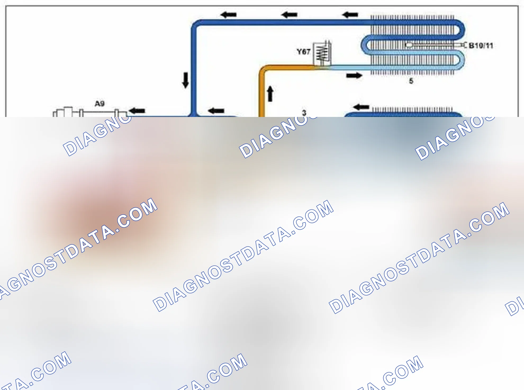Scheme 210: Automatic air conditioning refrigerant circuit, function - GF83.40-P-2005GM