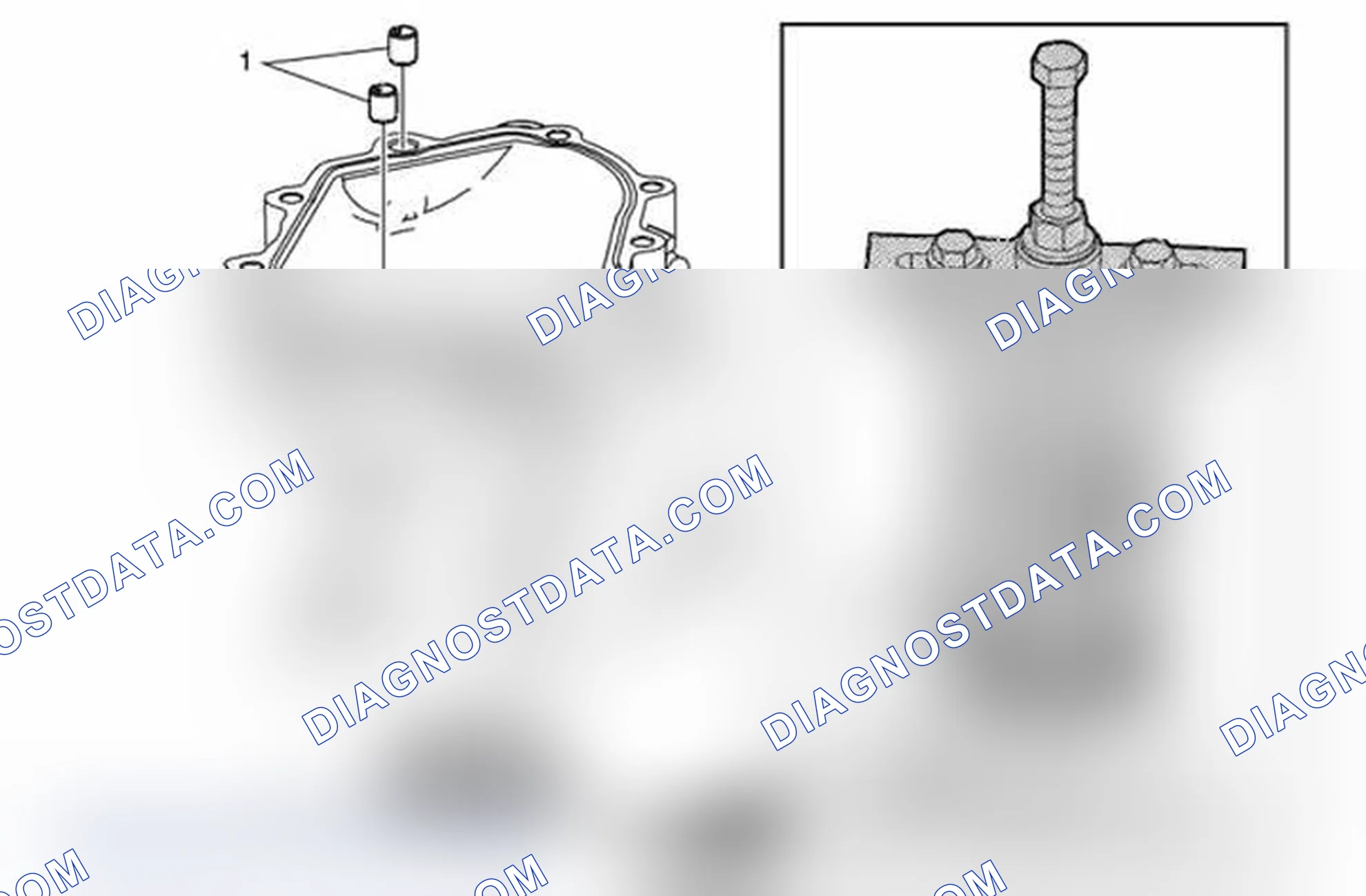 Scheme 14: Transfer Case Input Shaft Bearing Retainer Front Seal and Rear Extension Locating Pin Removal