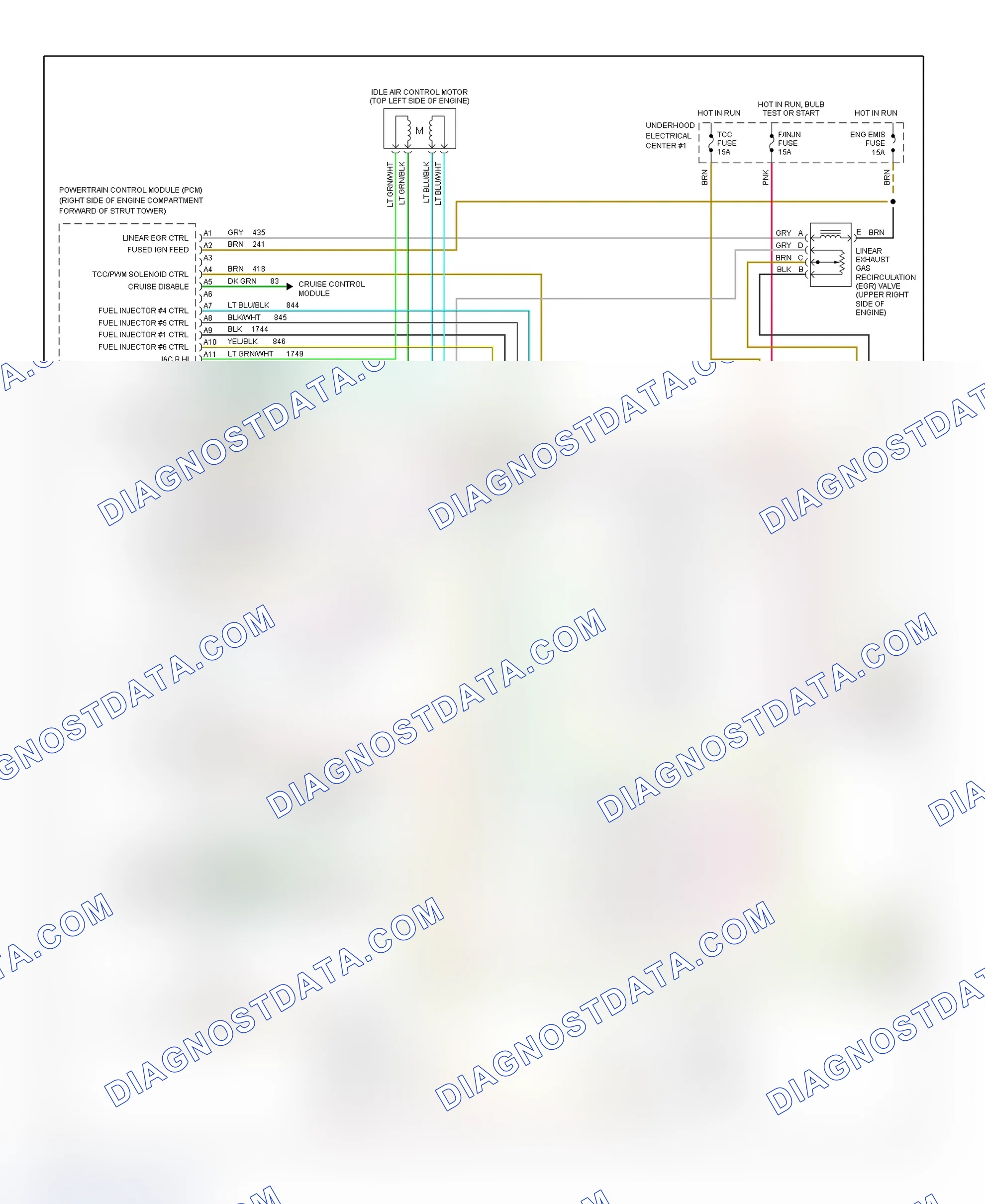 Scheme 8: 3.8L (VIN L) PCM Wiring Diagram (Regal - 1 Of 3)