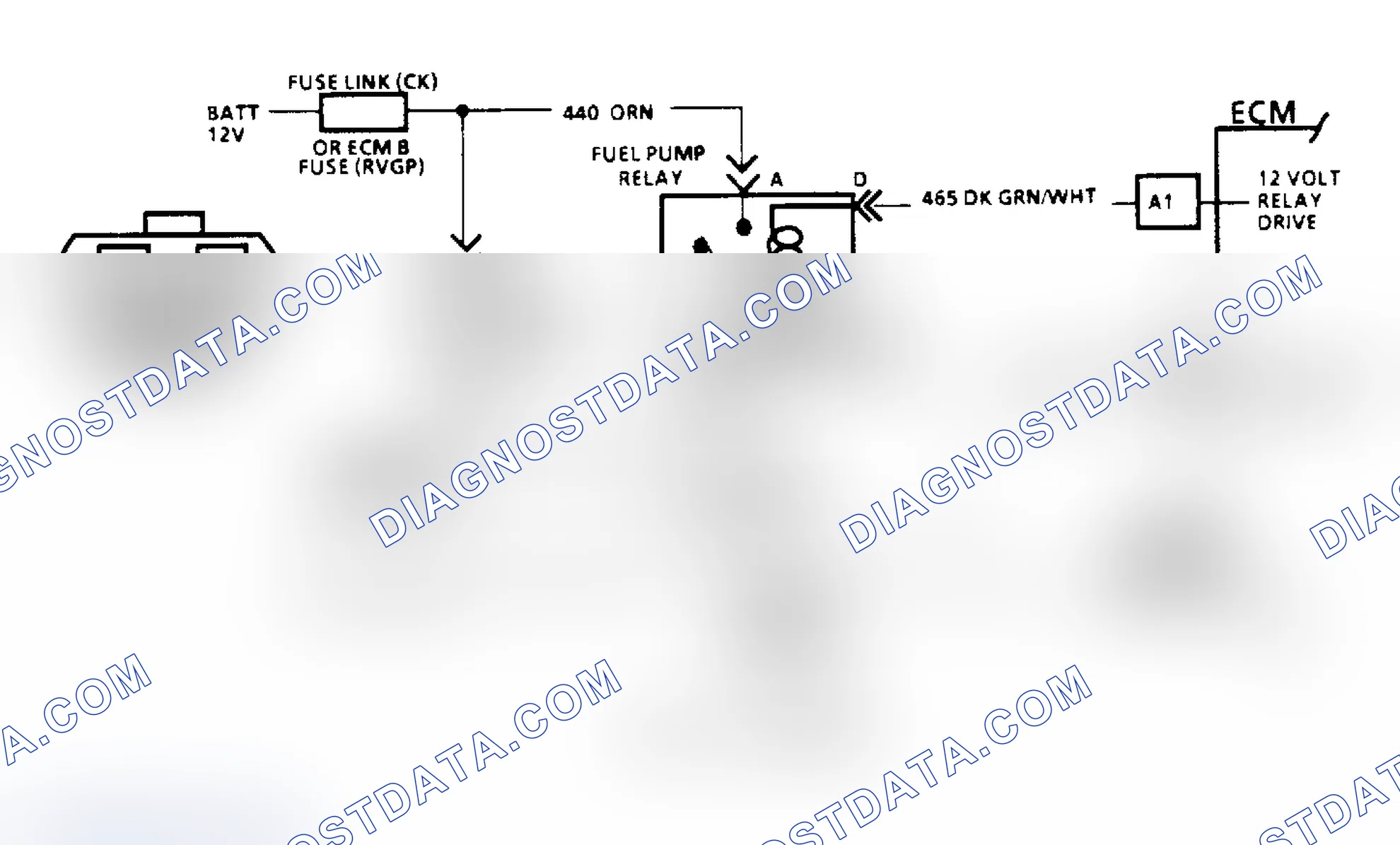 Scheme 83: Code 54, Fuel Pump Schematic (All Others)