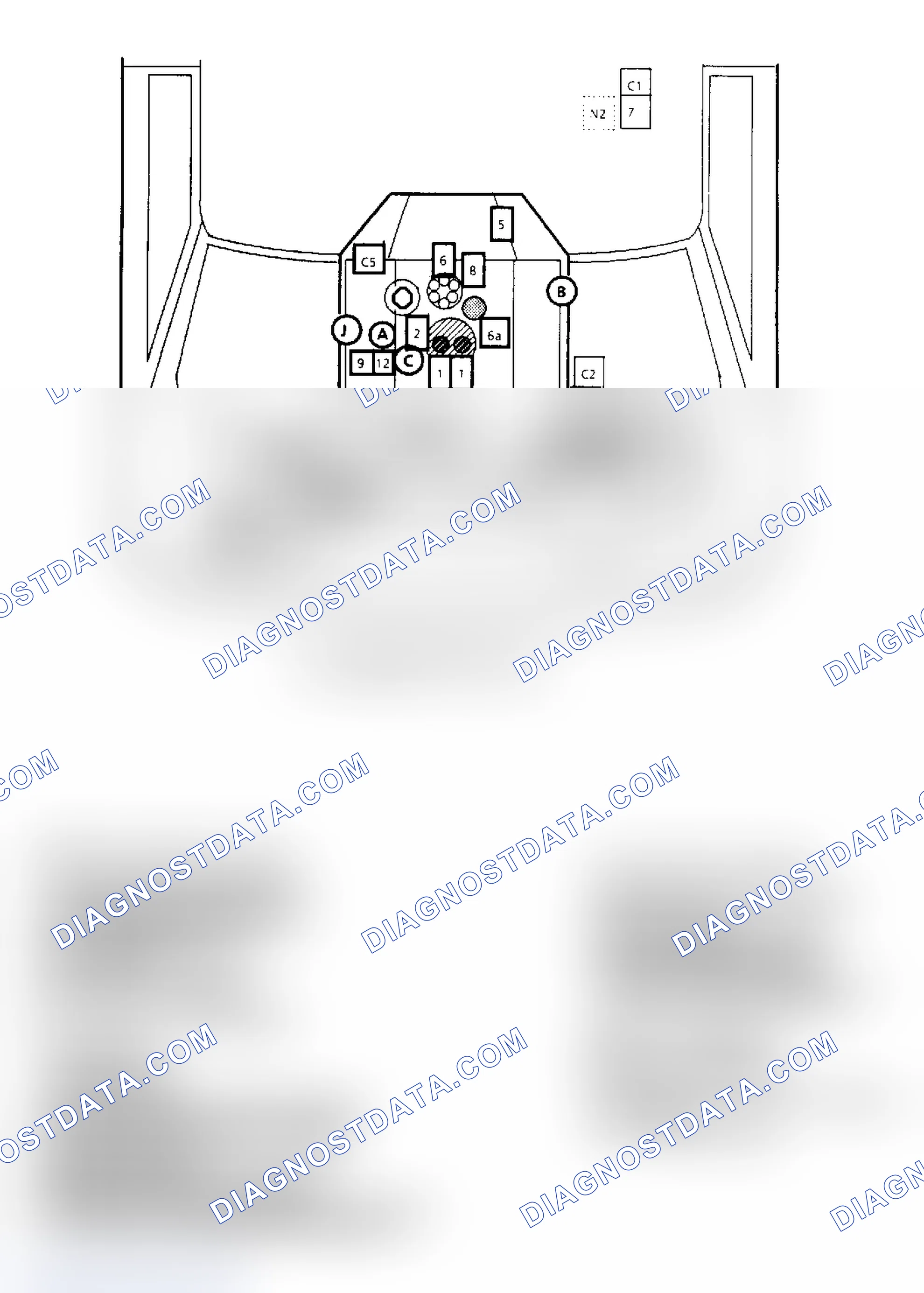 Scheme 167: Component Locations for "G" Series 5.0L & 5.7L