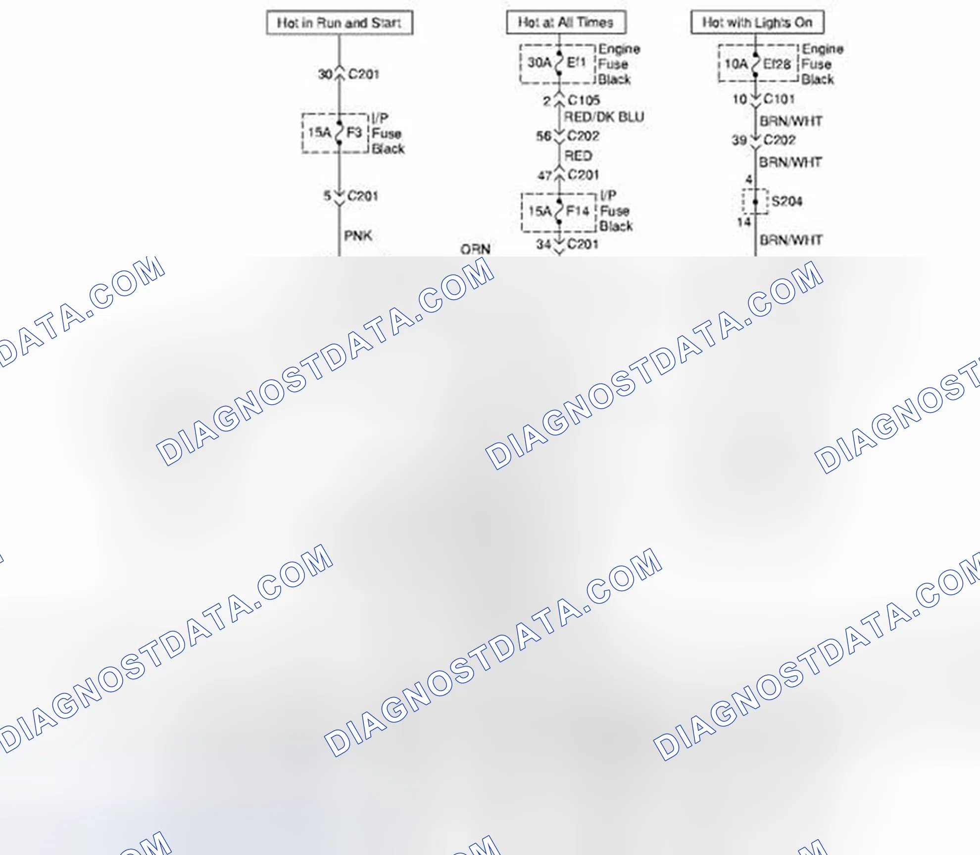 Scheme 18: Turn and Hazard Lamps Circuit Diagram (For NOTCHBACK Model, CANADA ONLY)