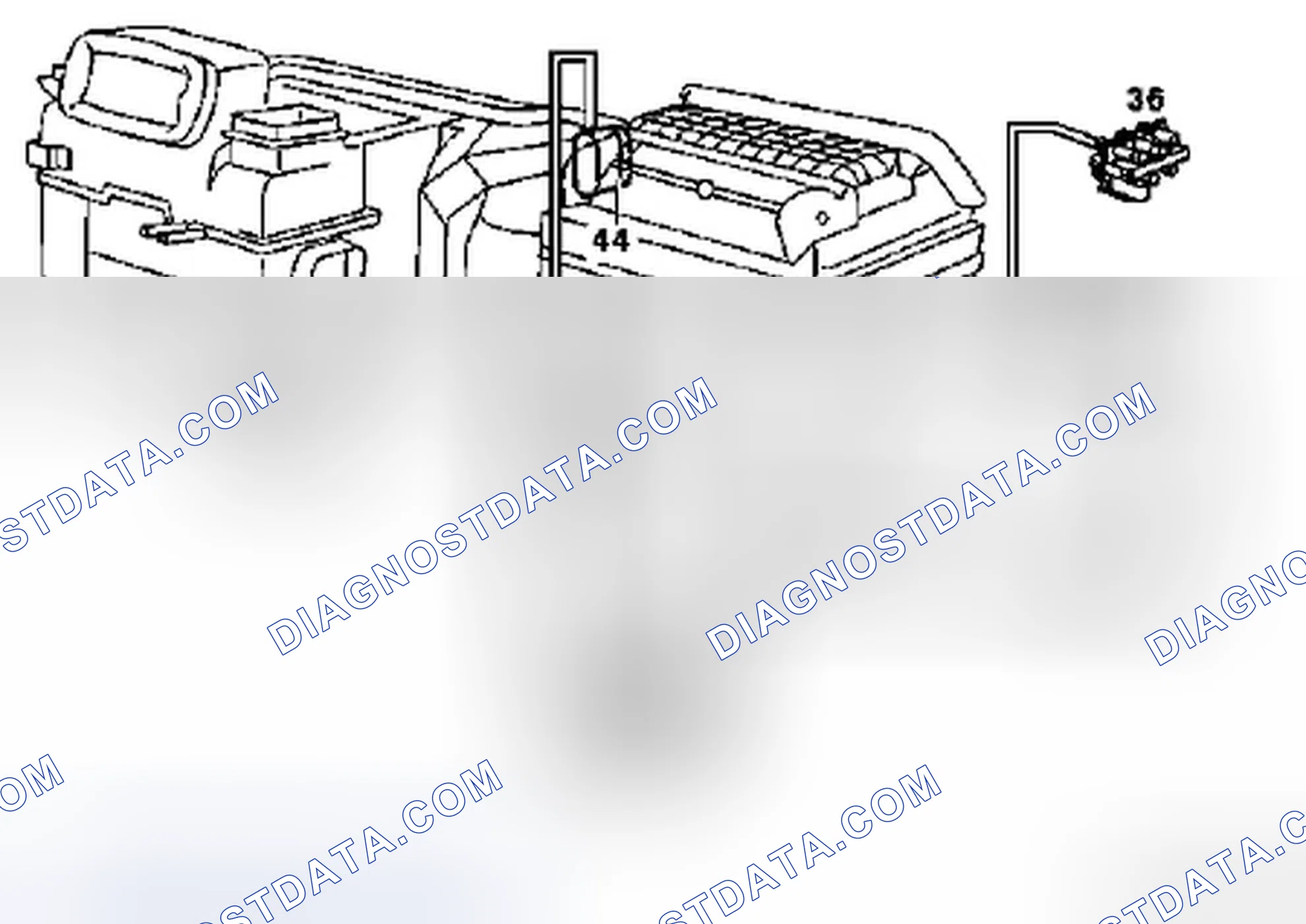 Scheme 160: Fresh/recirculated air flap vacuum element, function - GF83.10-P-2122-01A