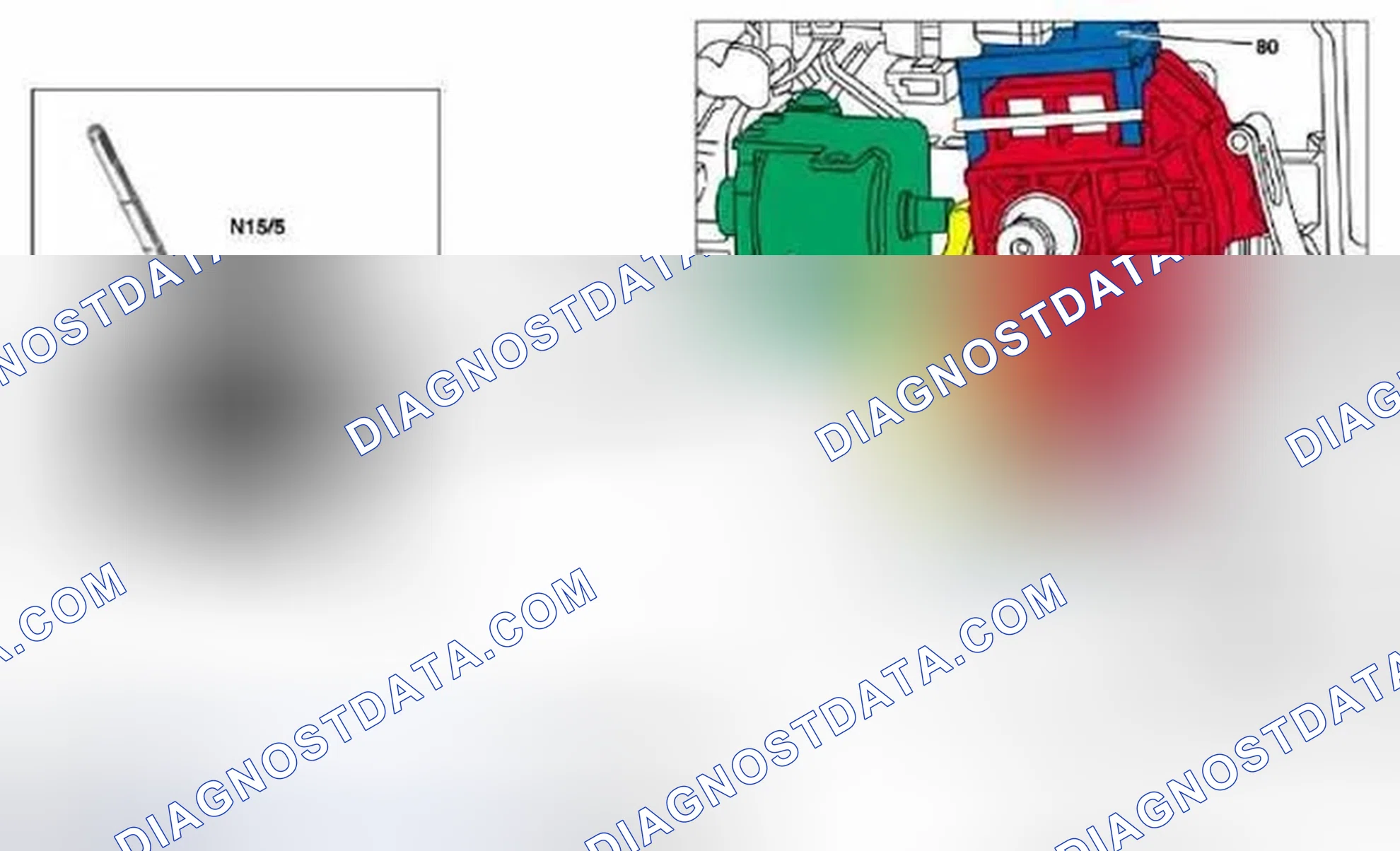 Scheme 84: Identifying R/P Lock Location - Transmission 722.6 In Model 171.4, 203, 209, 211, 219
