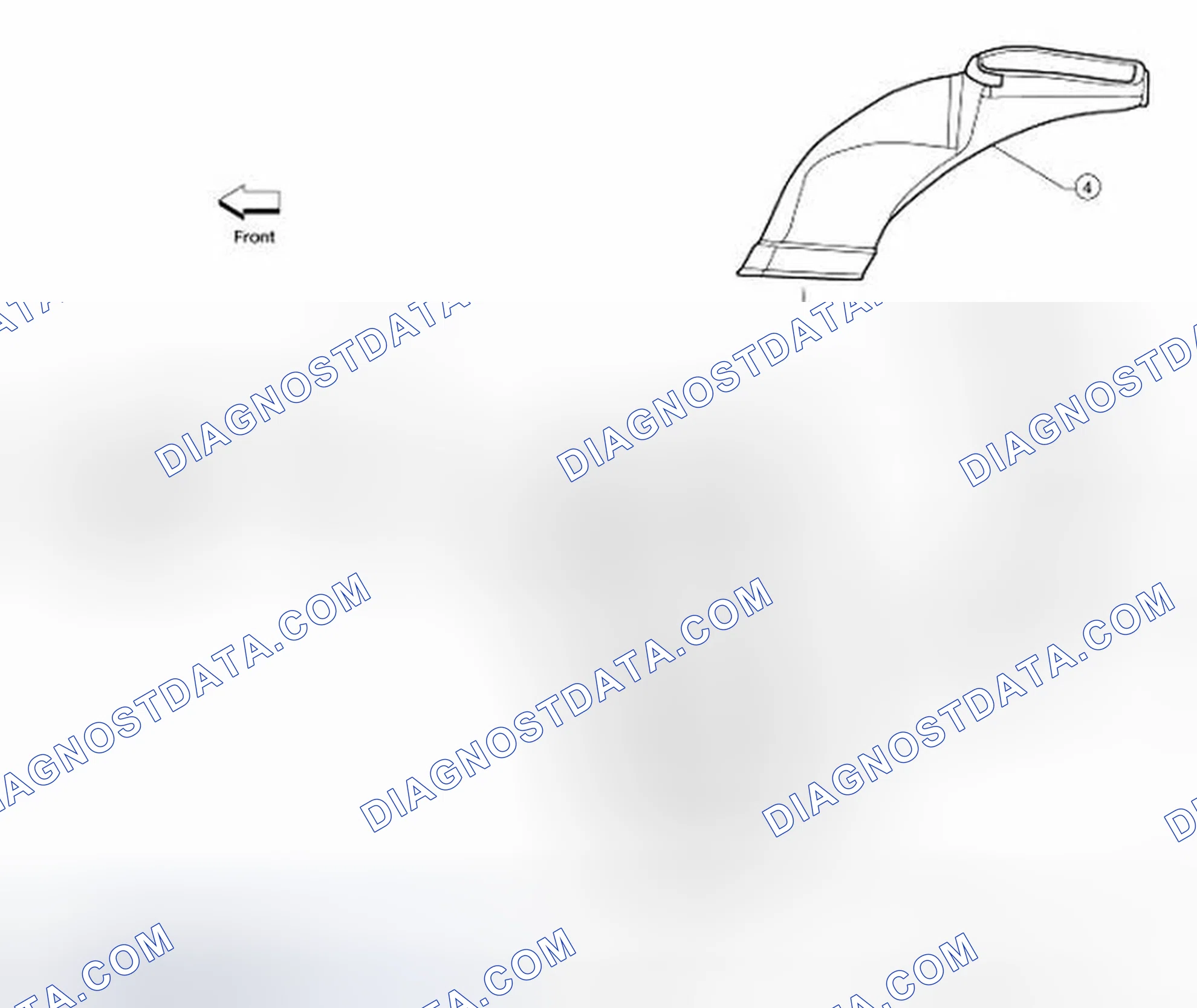 Scheme 94: Identifying Ducts Components (Rear Heater And Cooling Unit Assembly)
