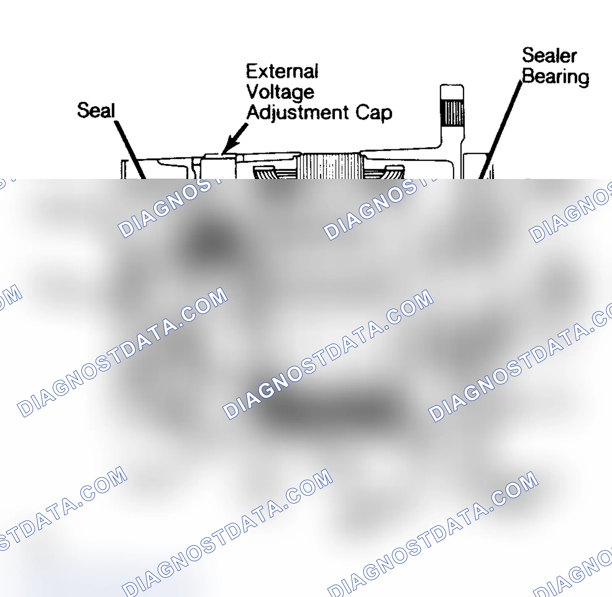 Scheme 2: Cutaway View of 100-Amp Heavy-Duty Alternator w/ Integral Regulator