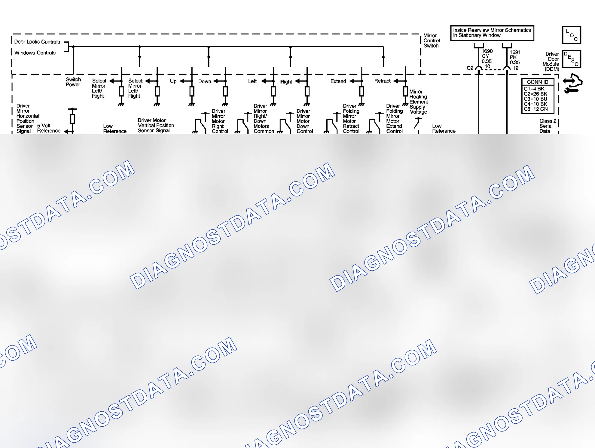 Scheme 7: Outside Mirror Schematics