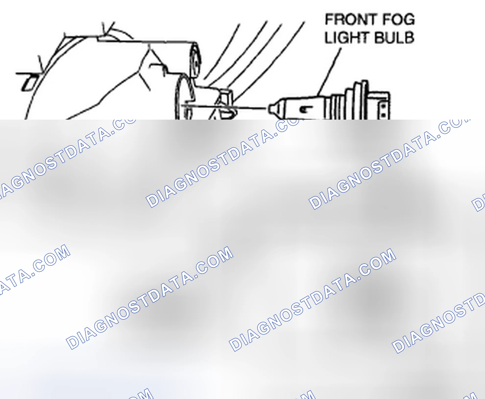 Scheme 13: FRONT FOG LIGHT BULB REMOVAL/INSTALLATION