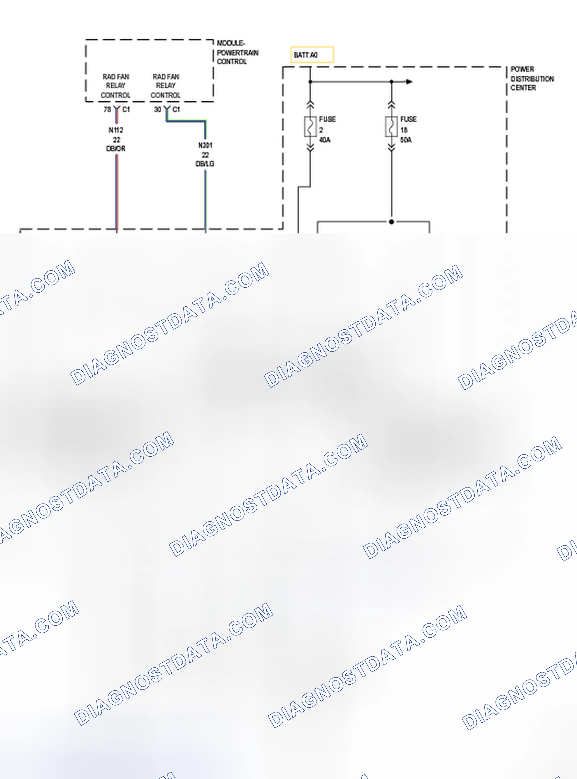 Scheme 25: CHECKING THE COOLING FAN OPERATION