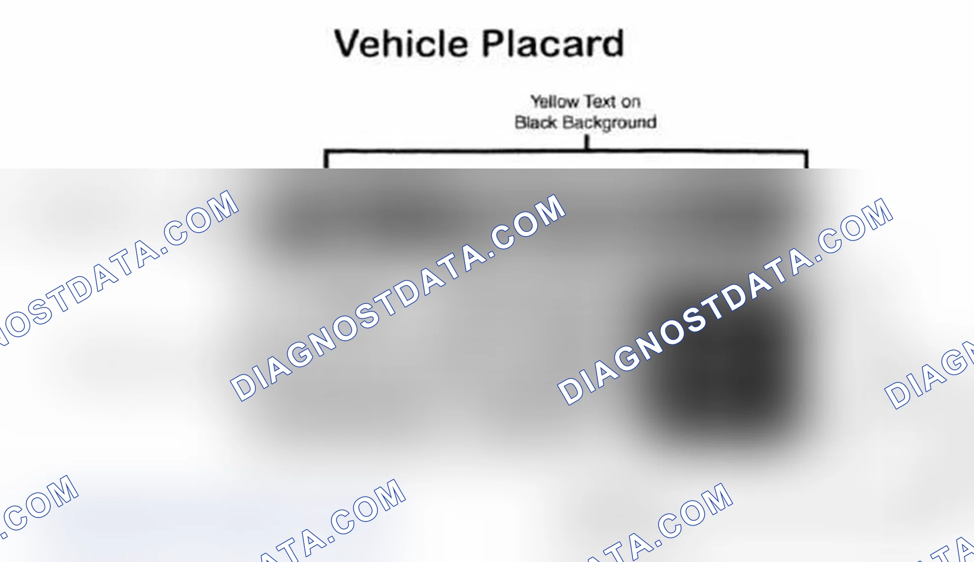 Scheme 28: Vehicle Tire Placard - Typical