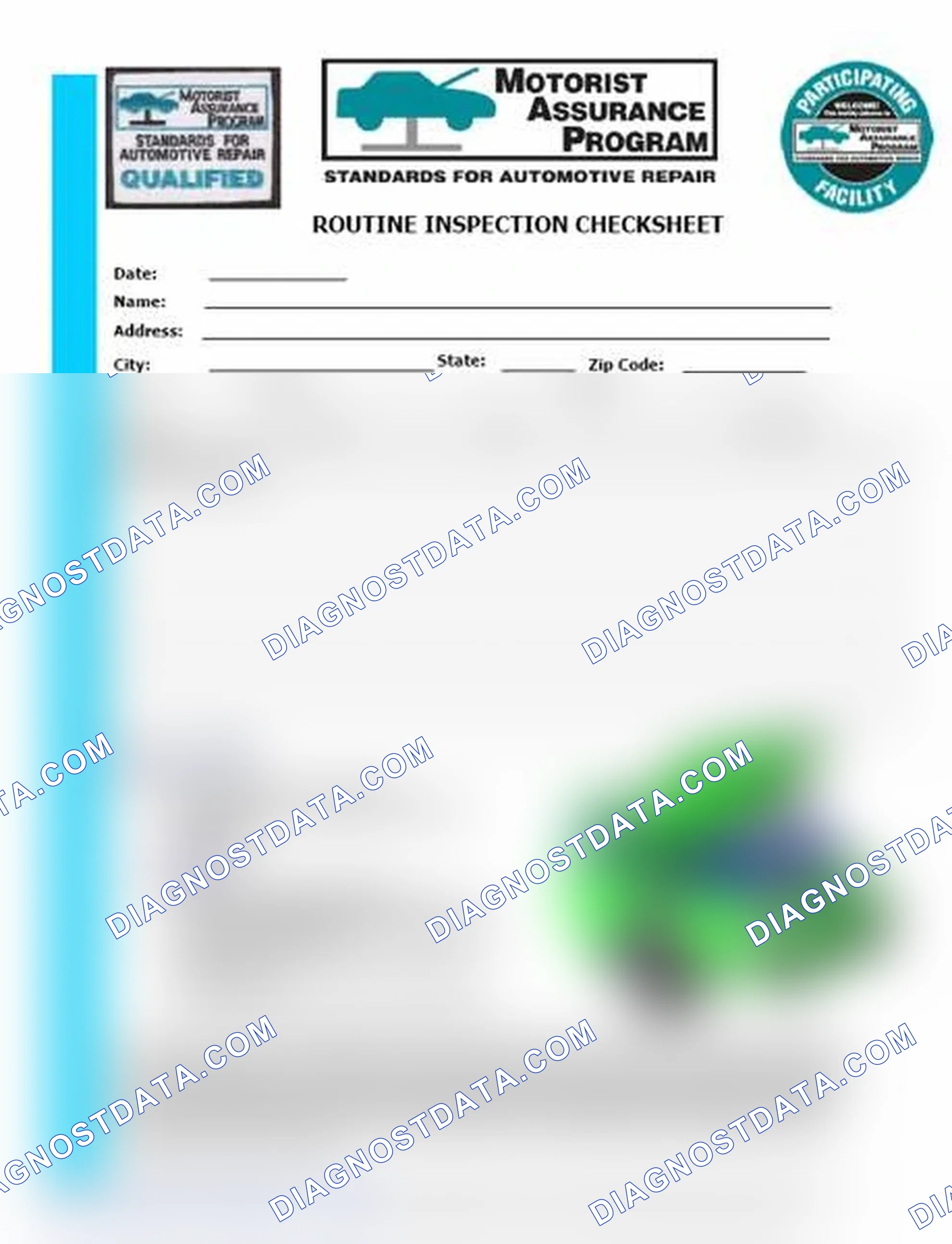 Scheme 26: Routine Inspection Checksheet (1 Of 2)