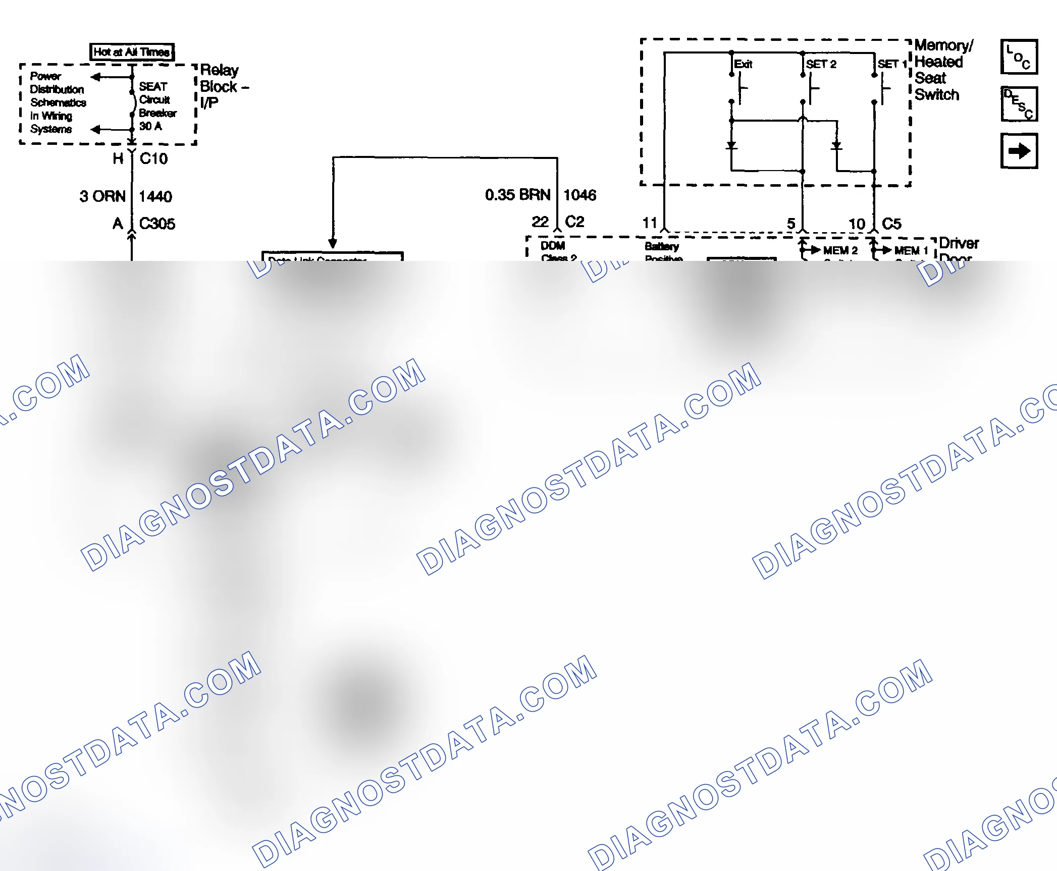 Scheme 8: Memory Seats Schematics