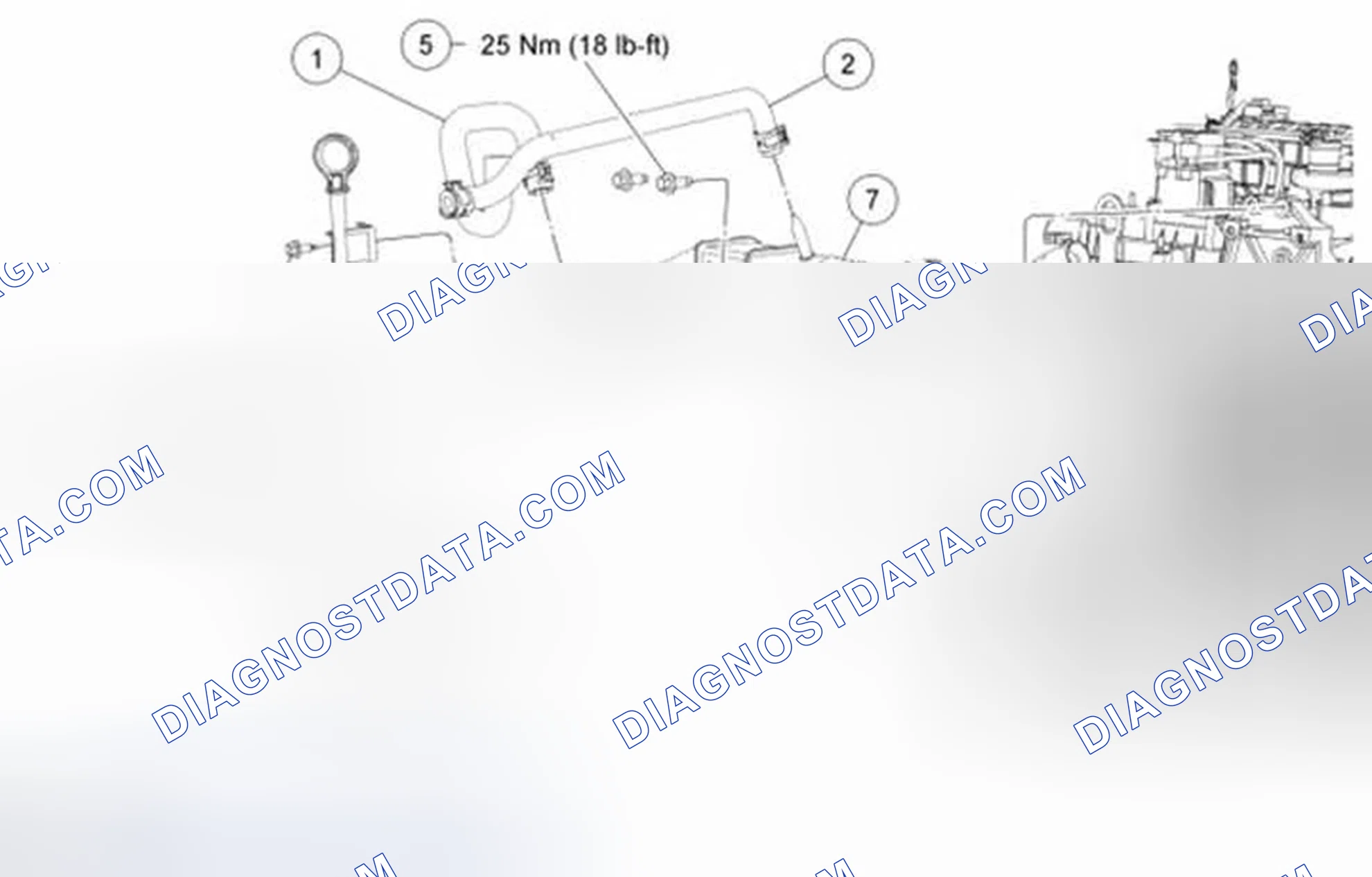 Scheme 138: Coolant Hoses and Oil Level Indicator and Tube