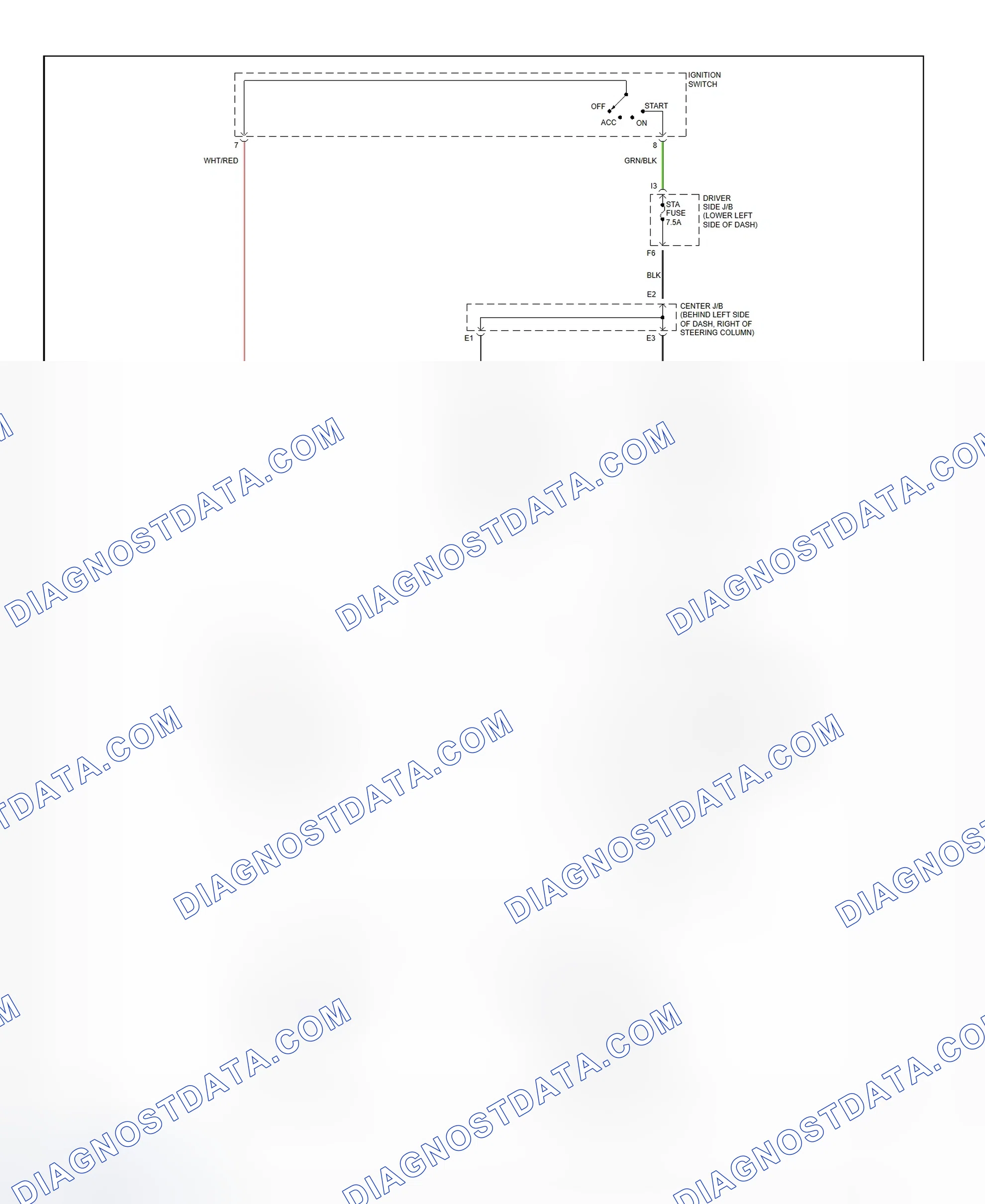 Fig. 35: Starting System Wiring Diagram (4Runner)