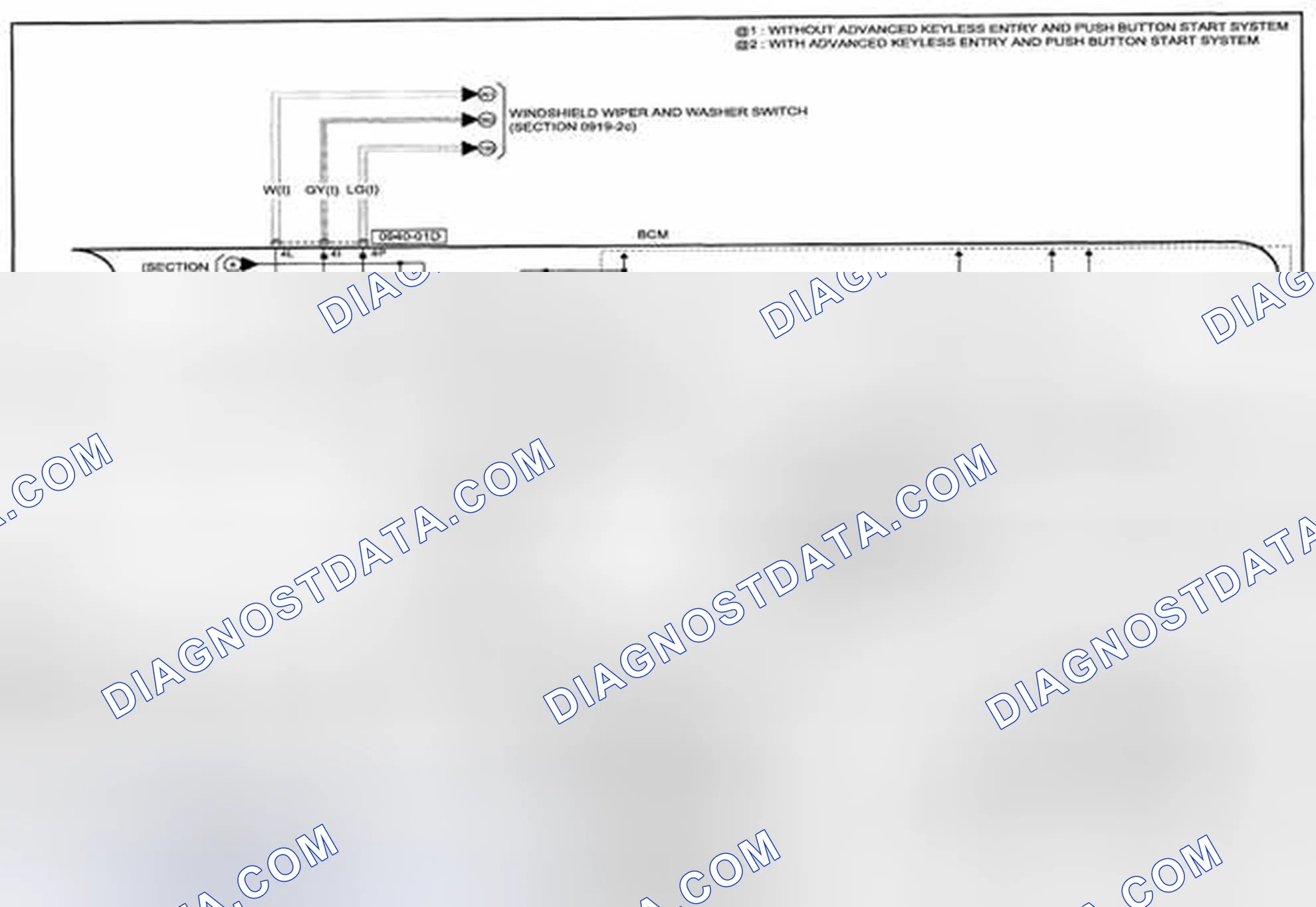 Scheme 334: Wiper And Washer Wiring Diagram - 0919-2b (1 Of 2)