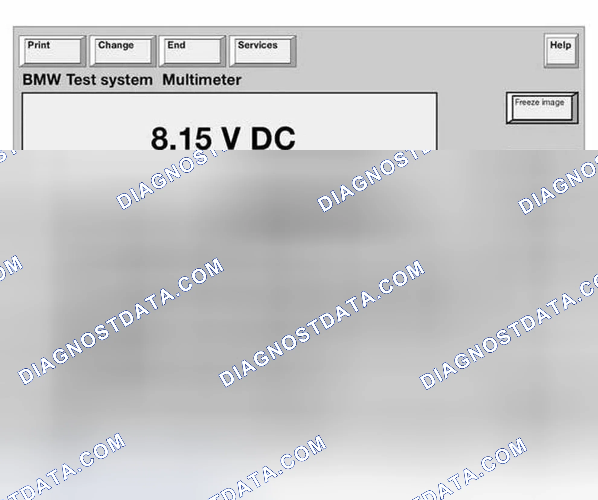 Scheme 469: Identifying BMW Test System Multimeter Display
