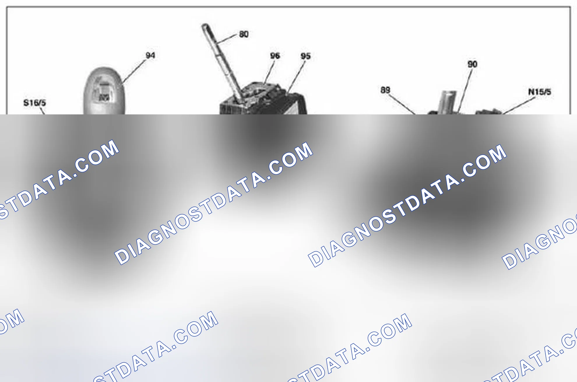 Scheme 158: Automatic transmission (AT), location of components, floor shift - GF27.10-P-0001-04NT