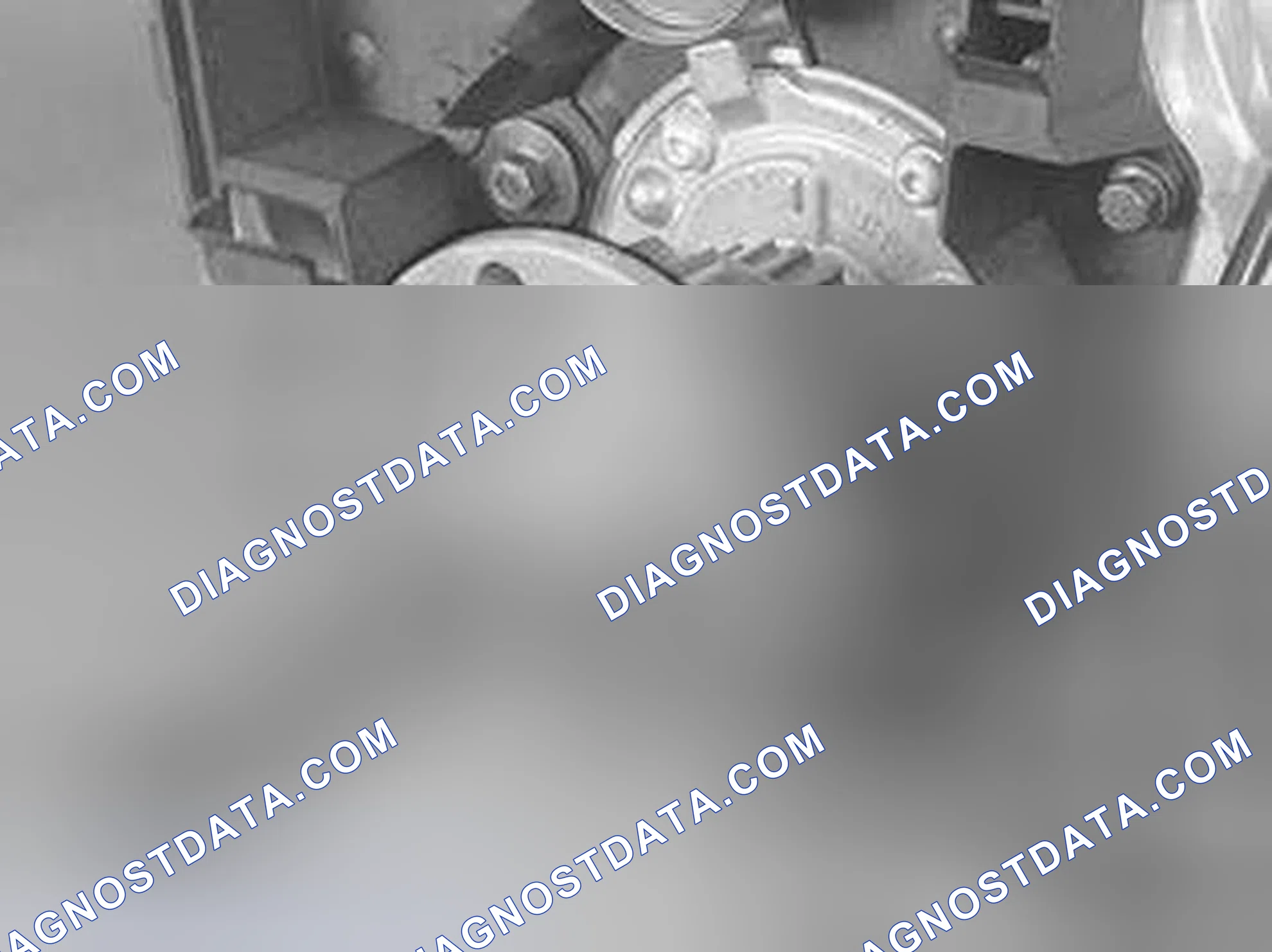 Scheme 401: Removing the crankshaft pulley