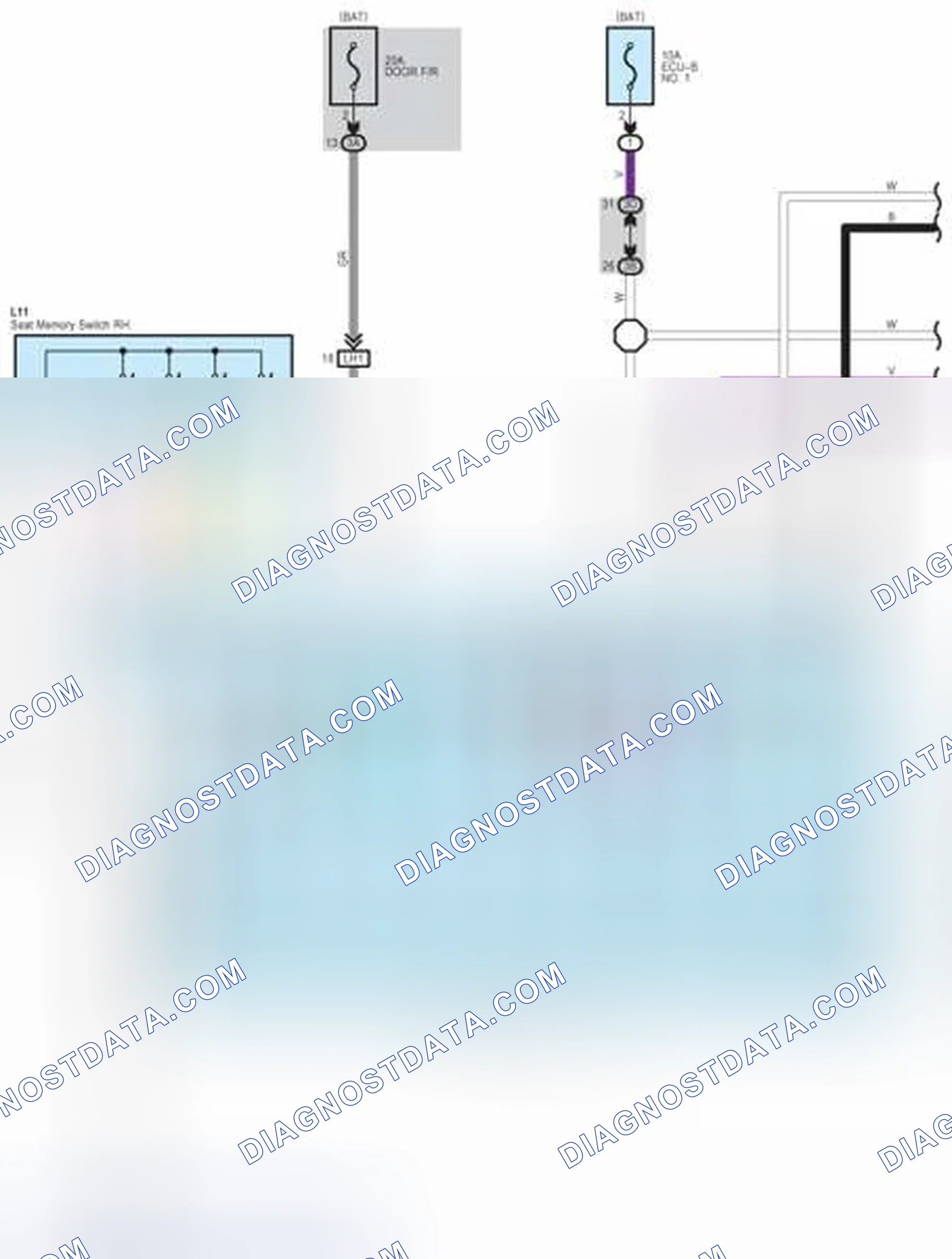 Scheme 171: Mirror Heater (w/Seat Position Memory) and Remote Control Mirror (w/Seat Position Memory)