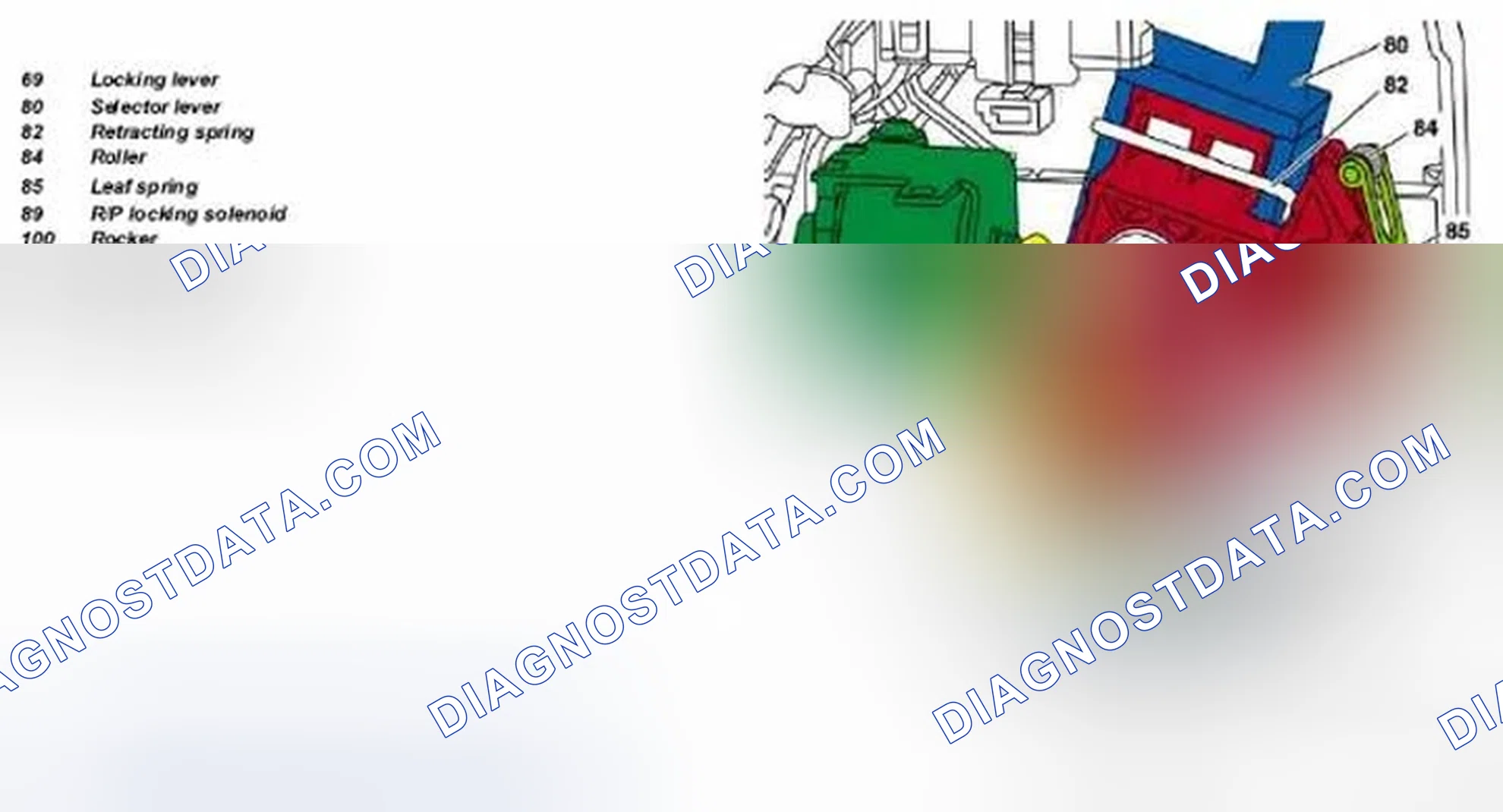 Fig. 208: Identifying P-Locking Position - Transmission 722.9