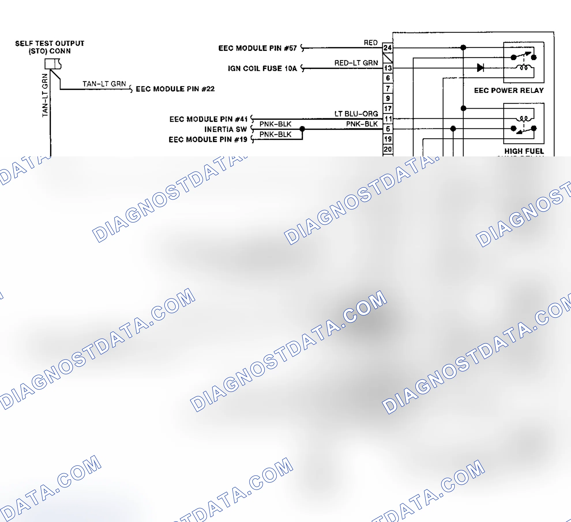 Scheme 11: Electric Cooling Fan Wiring Diagram (Taurus 3.0L SHO)