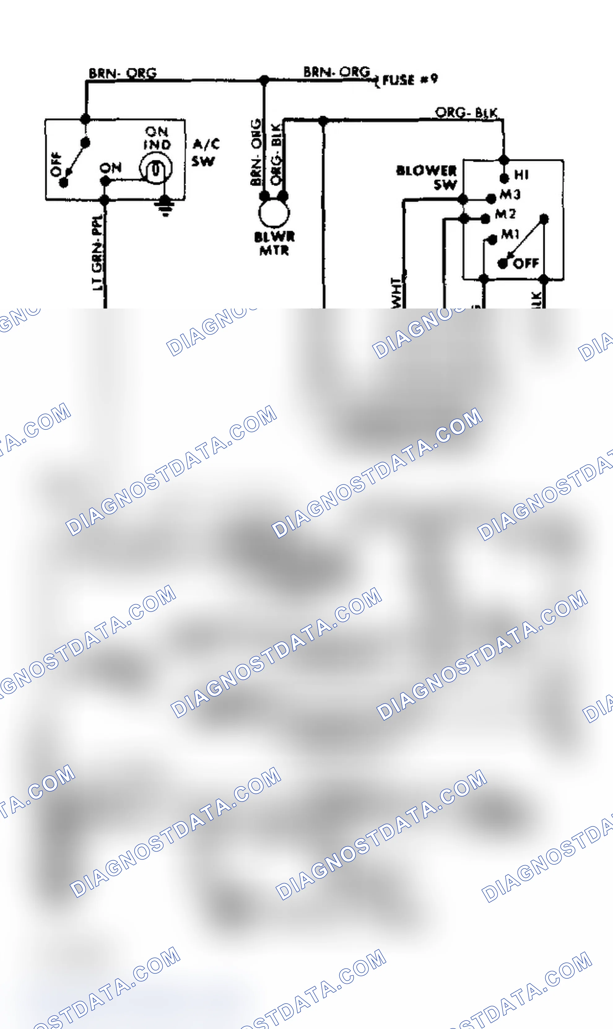 Scheme 17: 1987 A/C-Heater Wiring Diagram (Bronco & "F" Series)