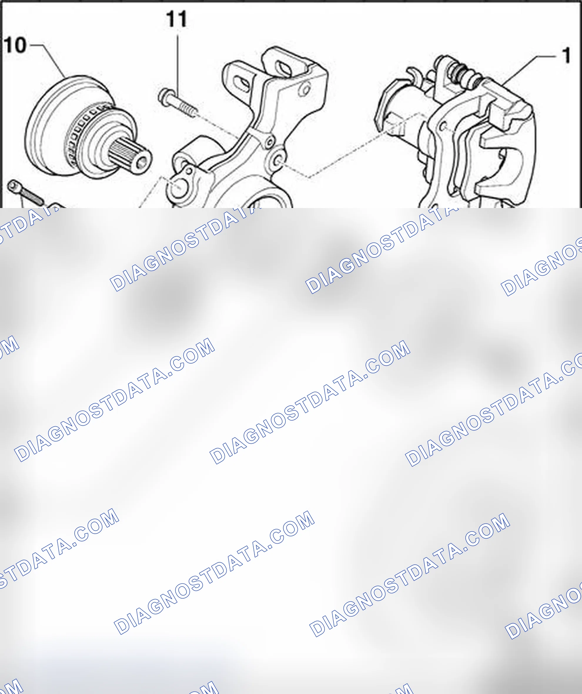 Scheme 41: ABS system components on rear axle (AWD vehicles), removing and installing