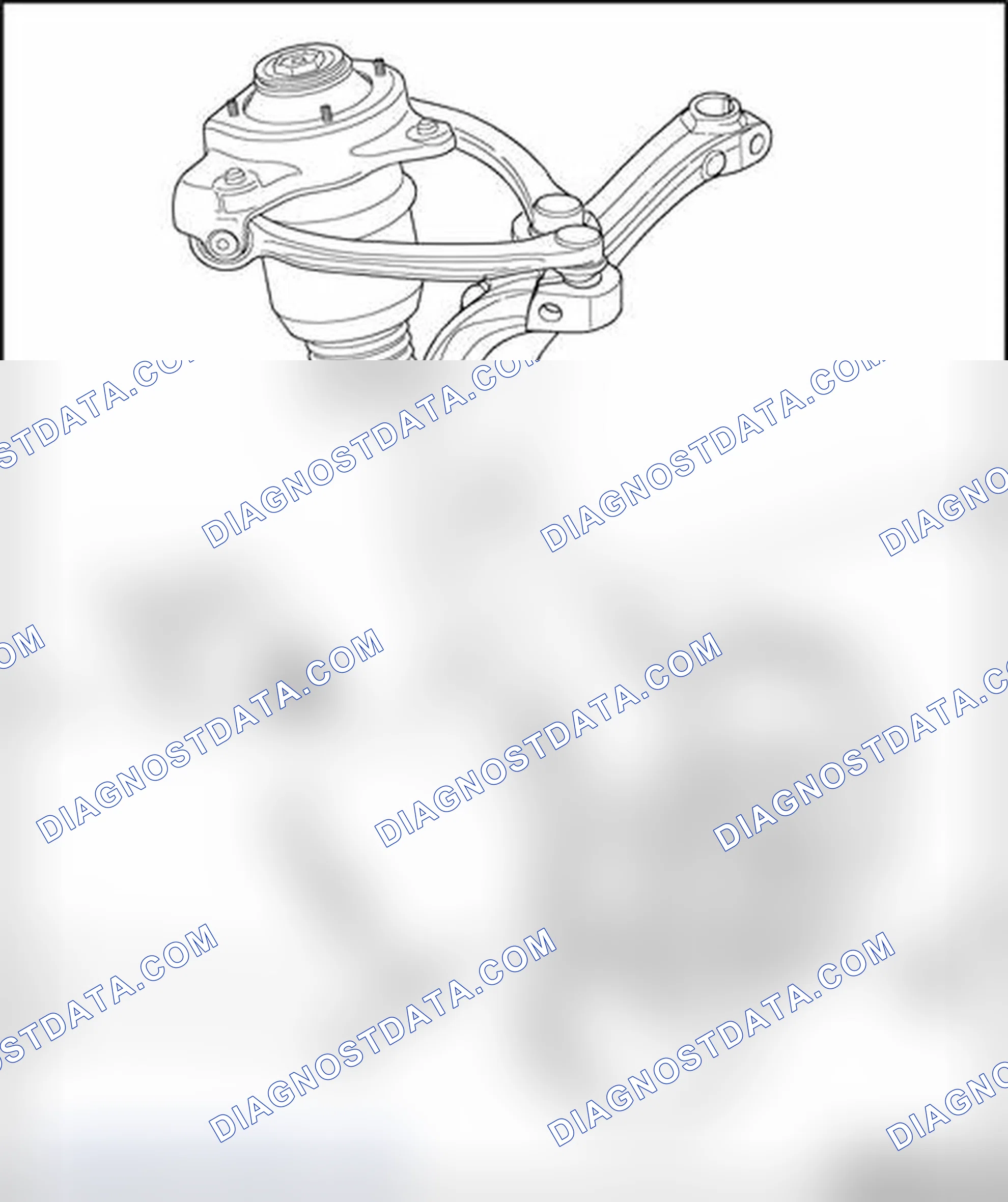 Scheme 22: ABS system components on front axle, removing and installing