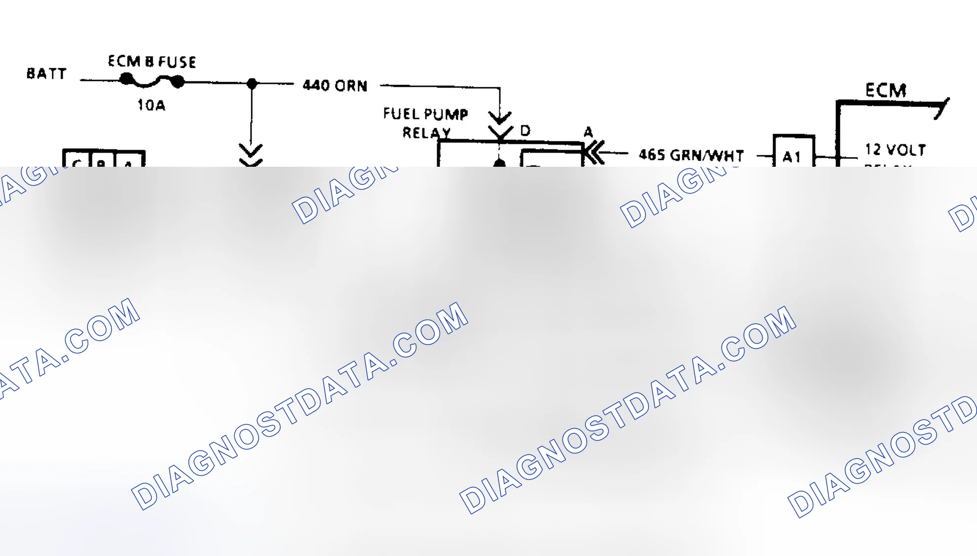 Scheme 77: Code 54: Fuel Pump Circuit/Circuit Diagram ("S", "T" & "M" Series)