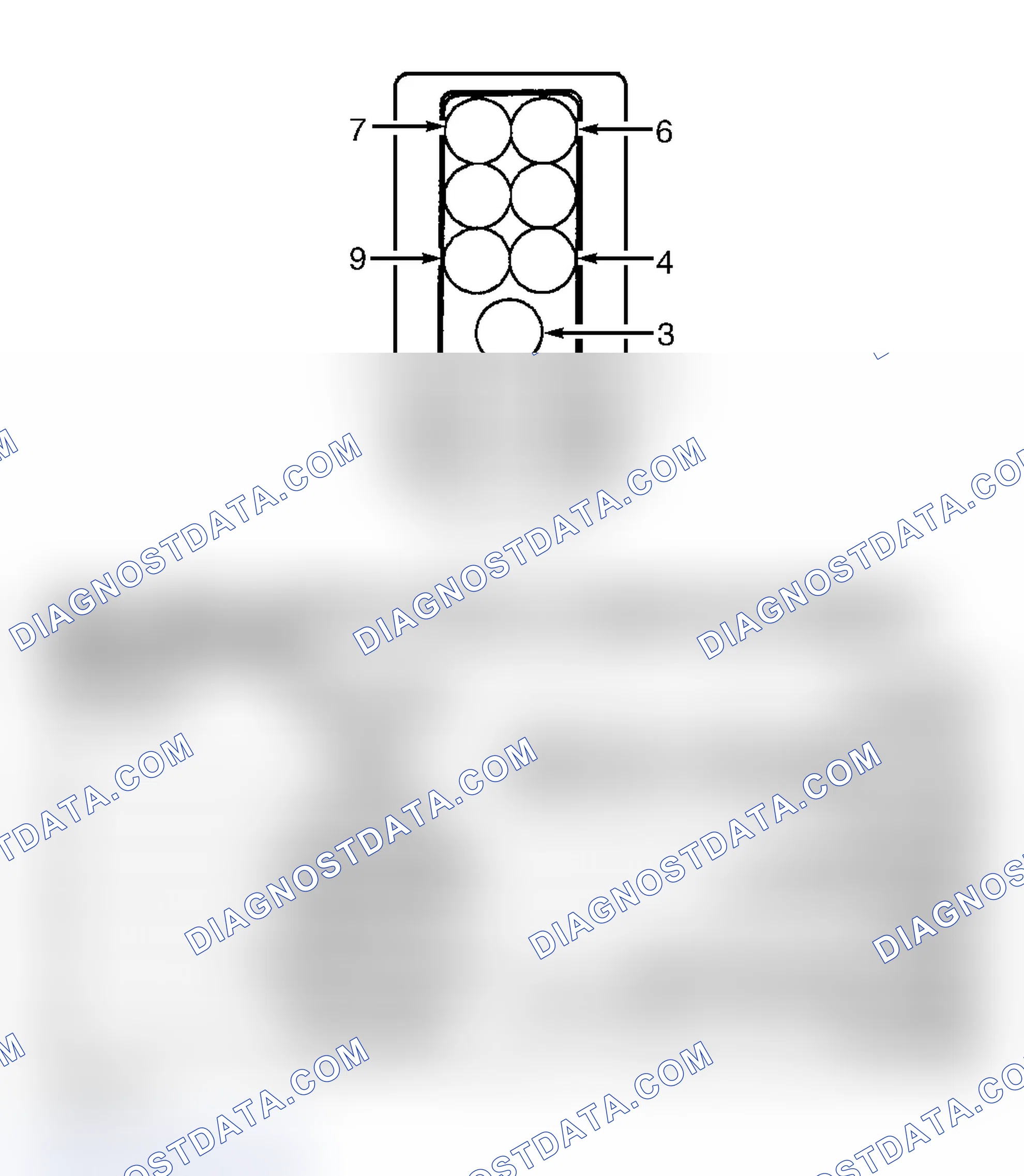 Scheme 13: FUEL PUMP CONTROL MODULE CONNECTOR END VIEW