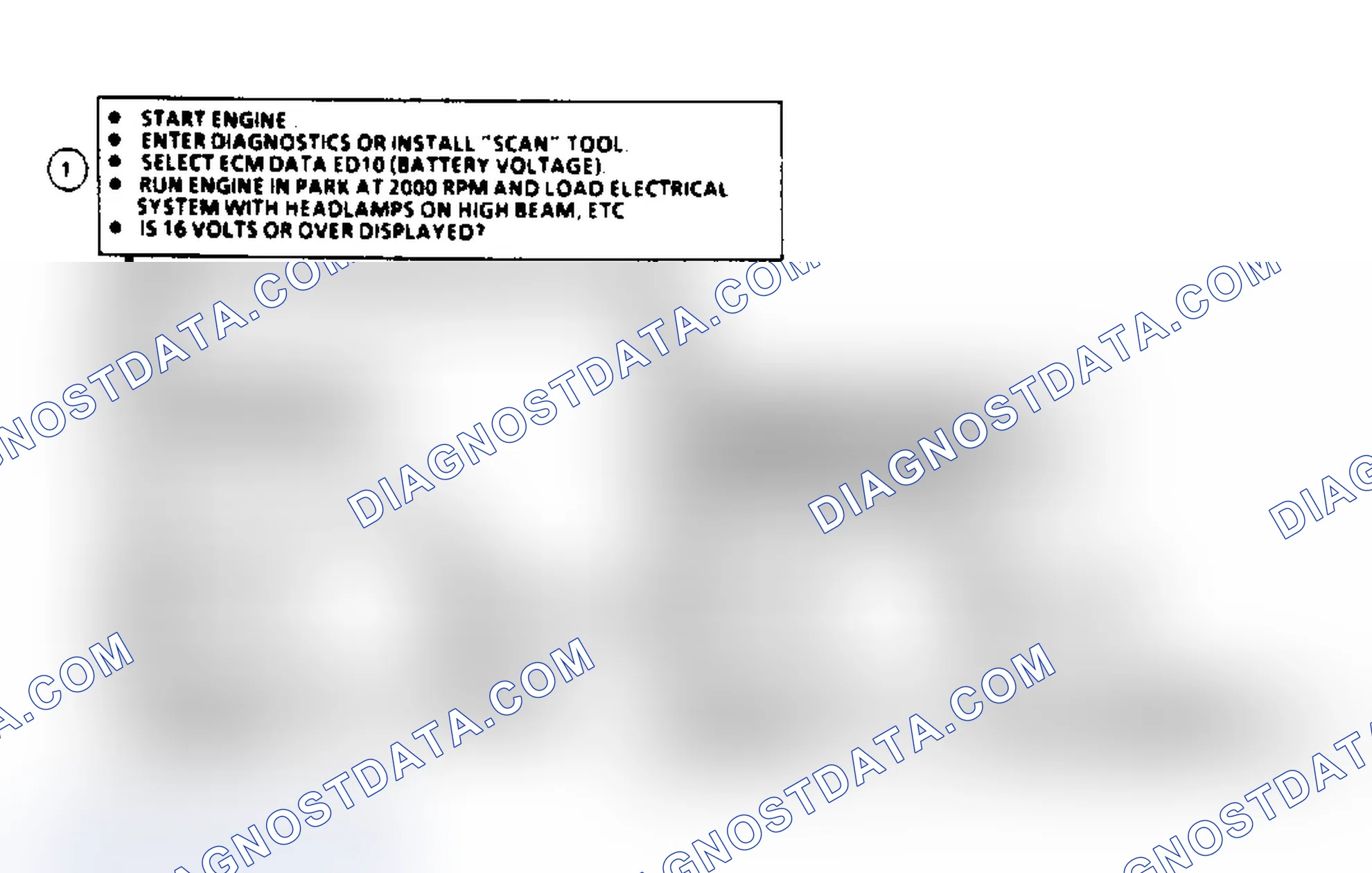 Scheme 609: Code EO16, Flow Chart - Battery Voltage Too High