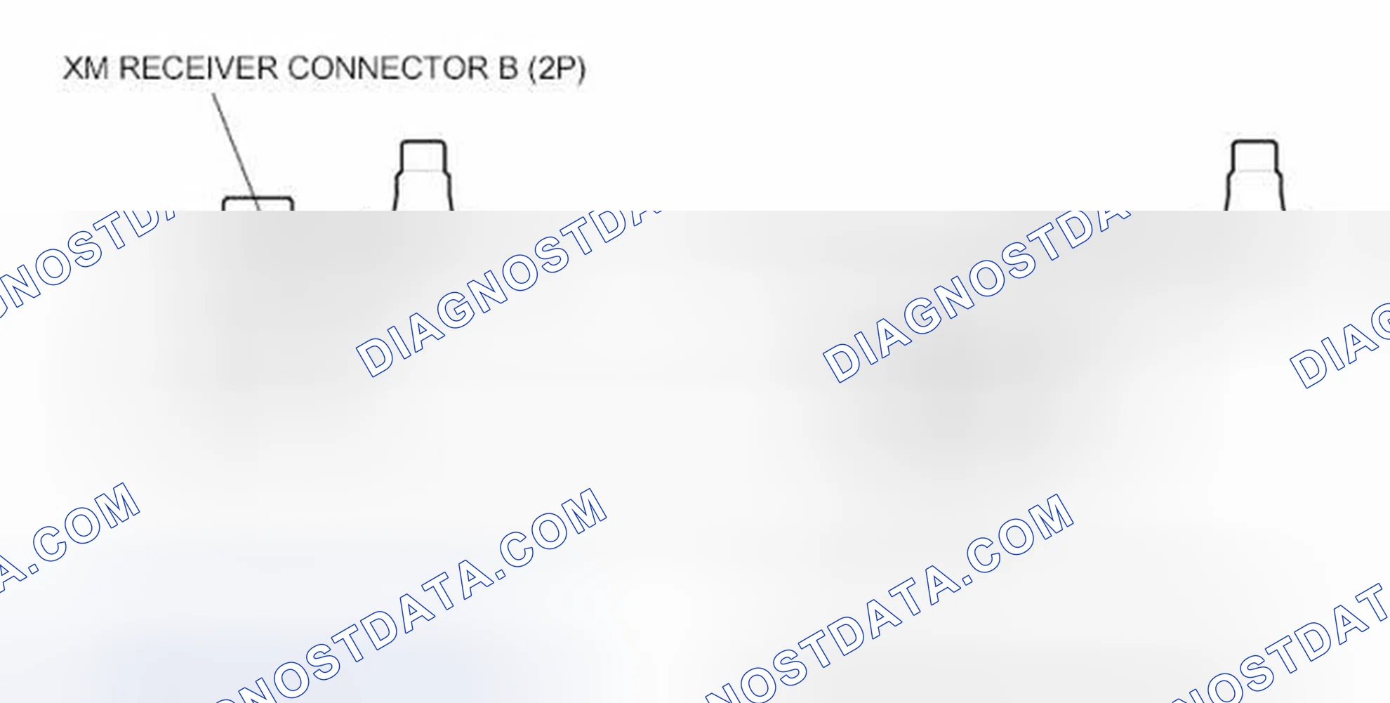 Scheme 43: XM Receiver Connector Inputs and Outputs (With XM)