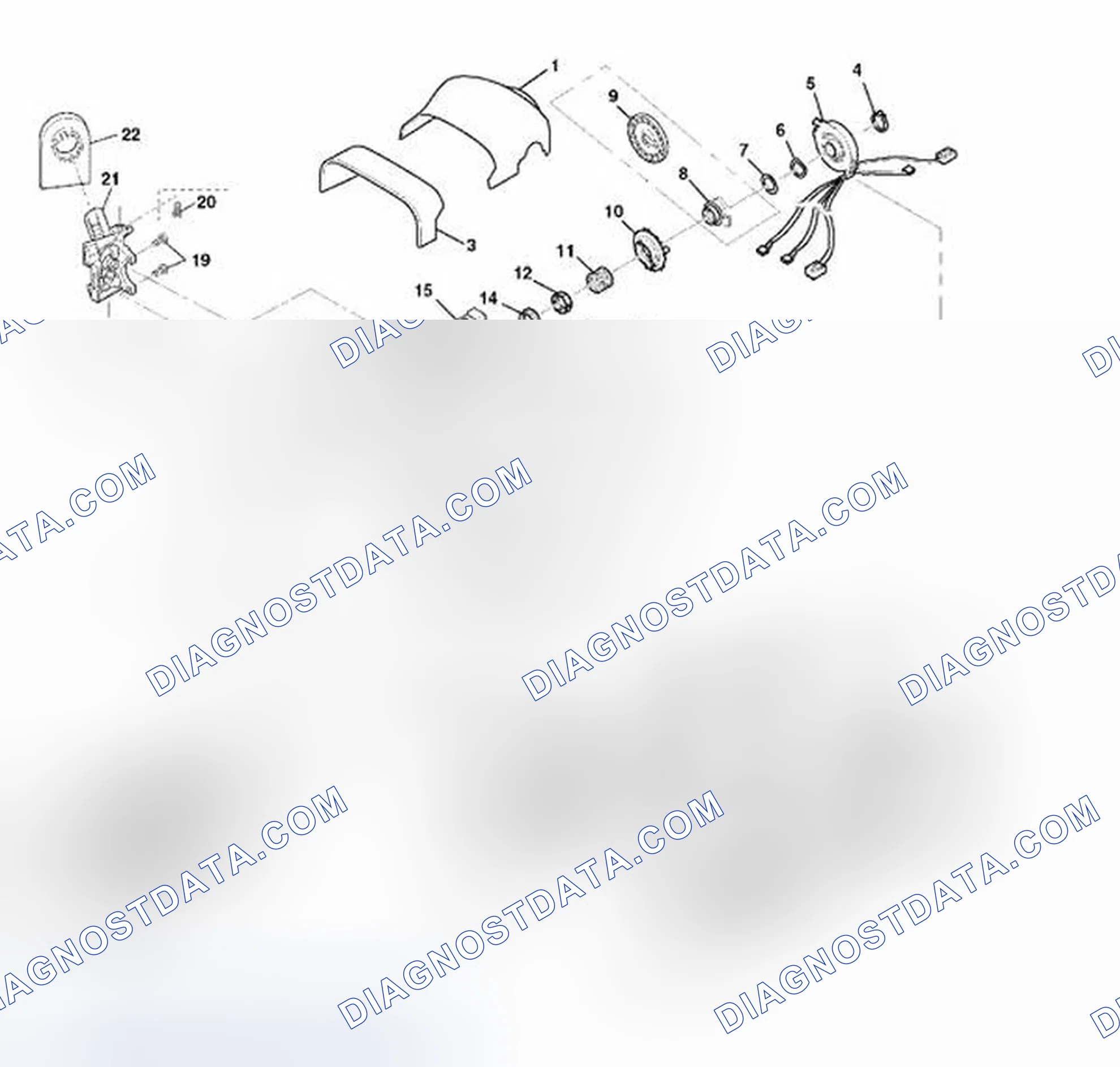Scheme 24: Steering Column Disassembled View