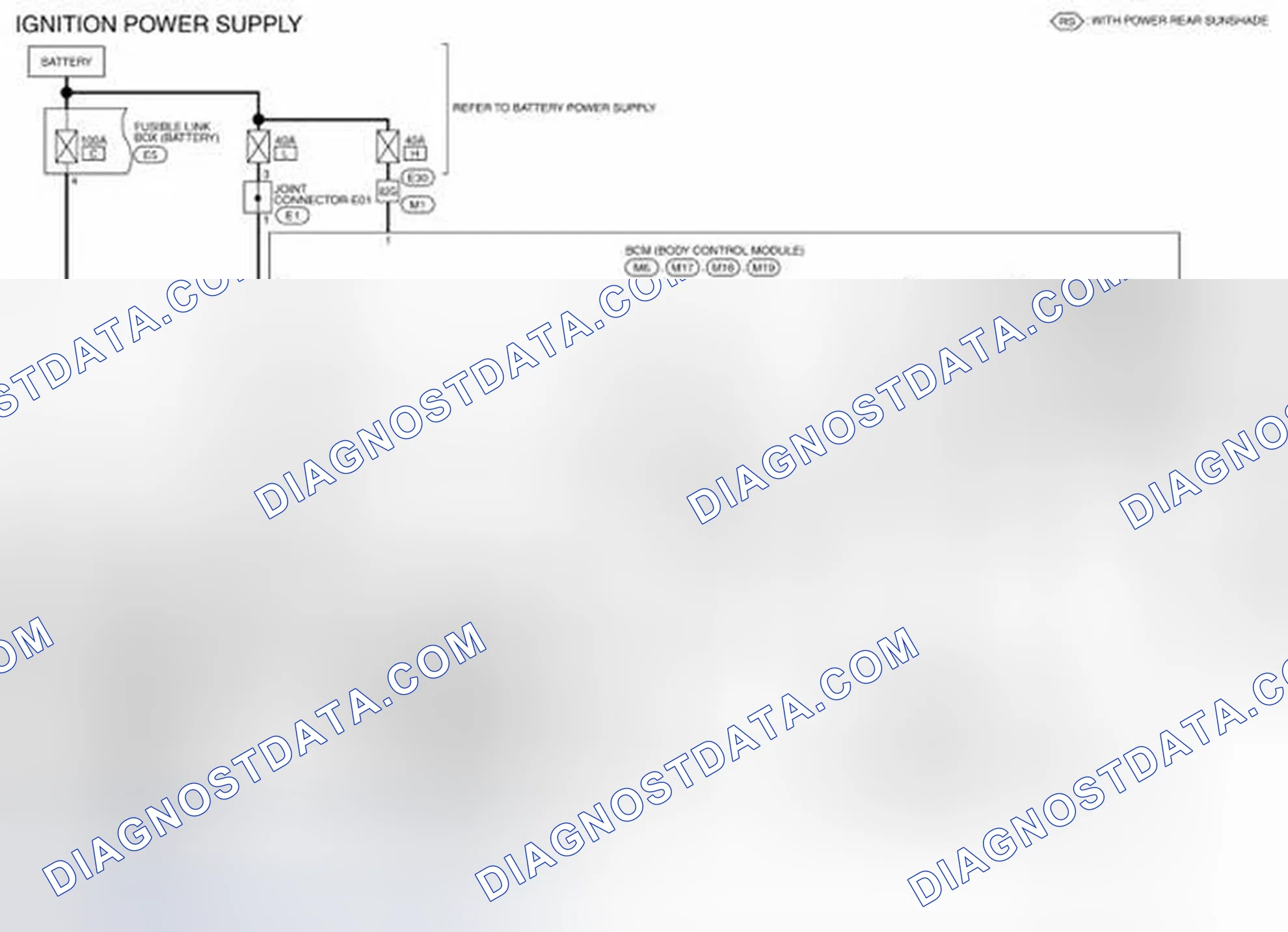 Scheme 38: Wiring Diagram -Ignition Power Supply