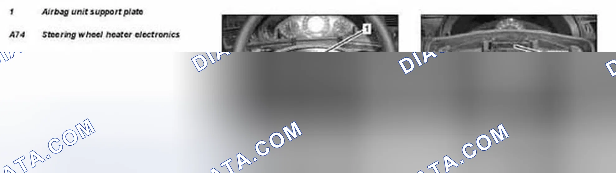 Fig. 7: Identifying Steering Wheel Heater Electronics And Airbag Unit Support Plate Location