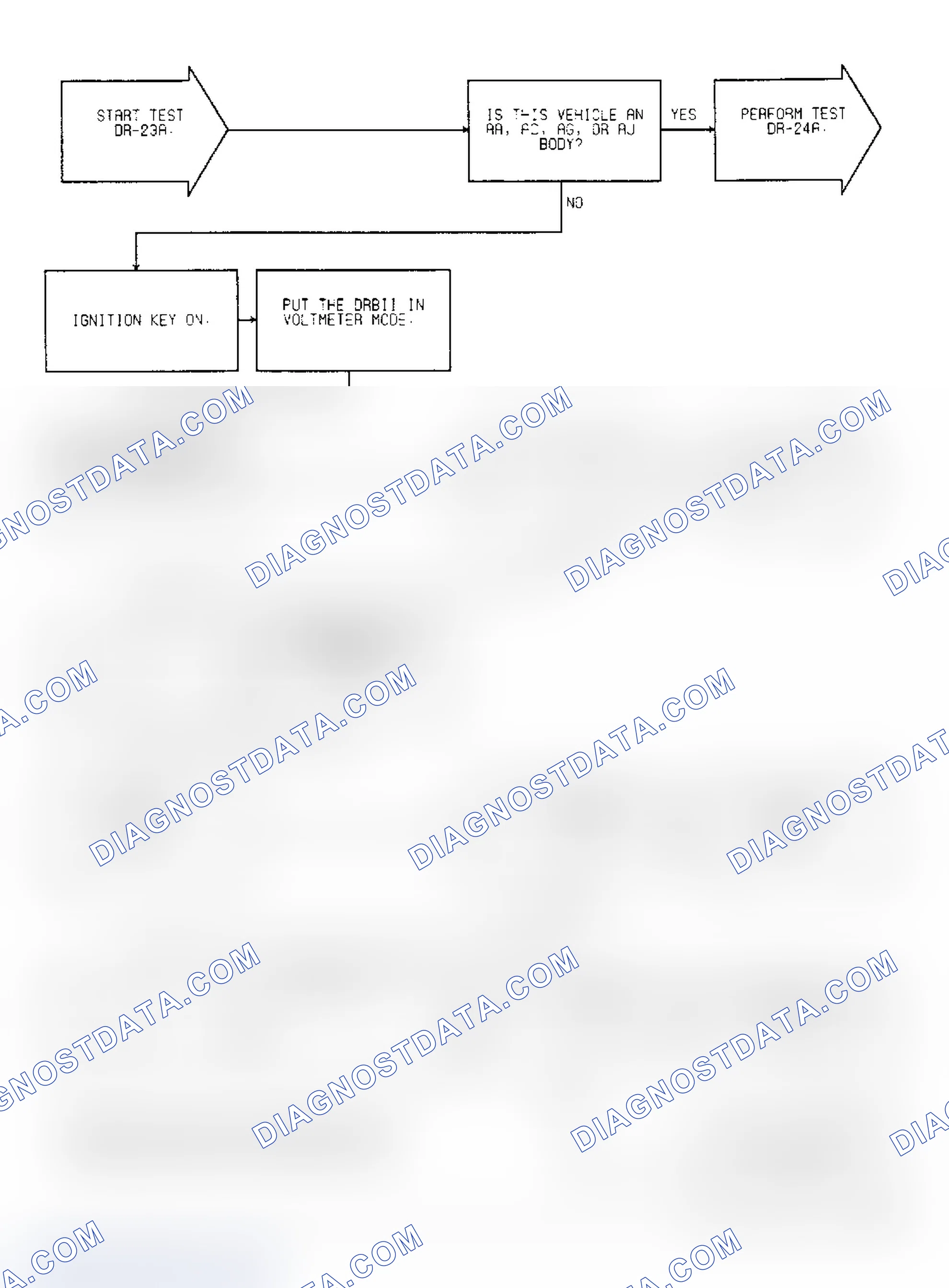 Scheme 654: Test DR-23A Code 33, (1 of 3) A/C Clutch Relay Circuit
