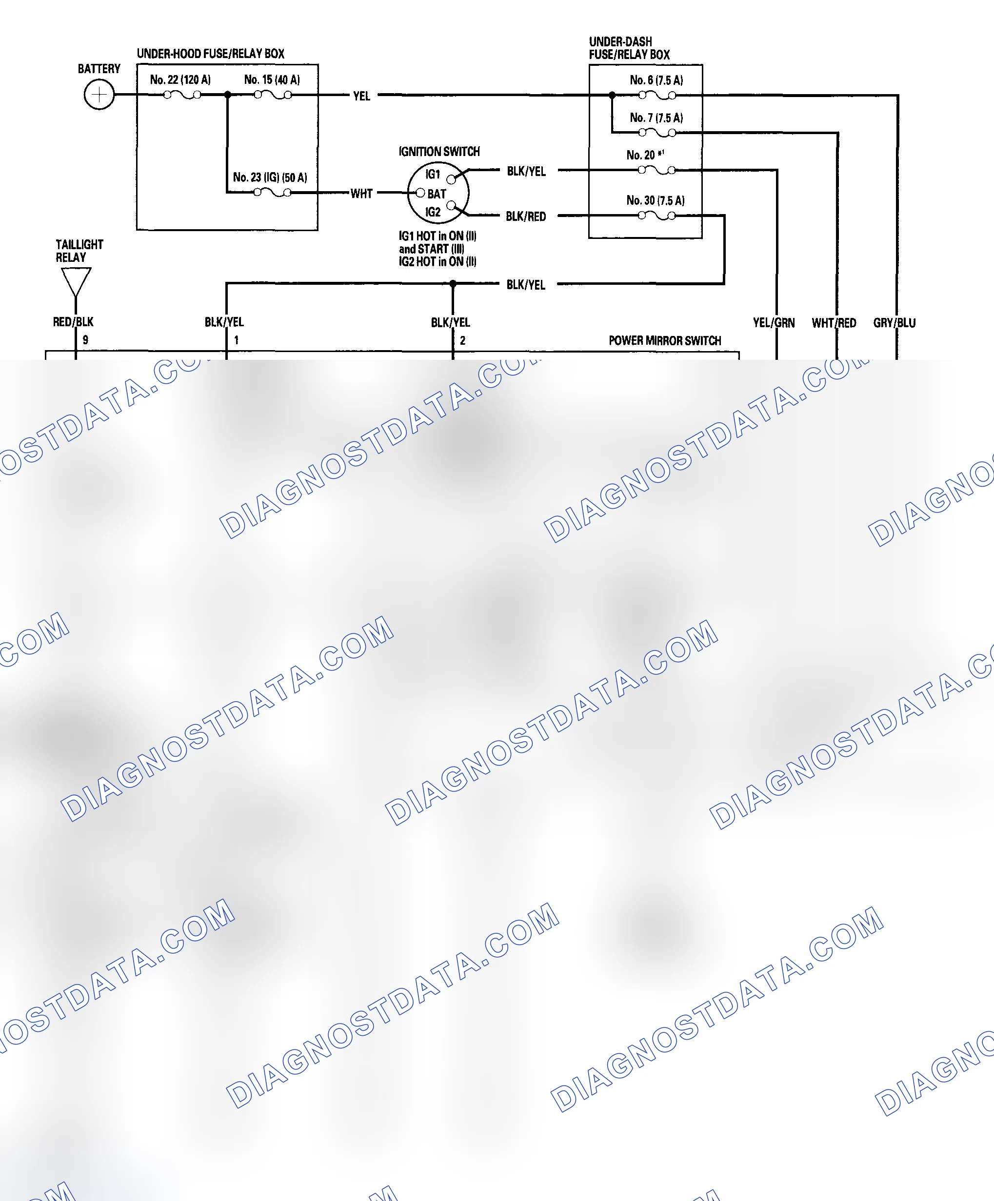 Scheme 7: Circuit Diagram - Power Mirror