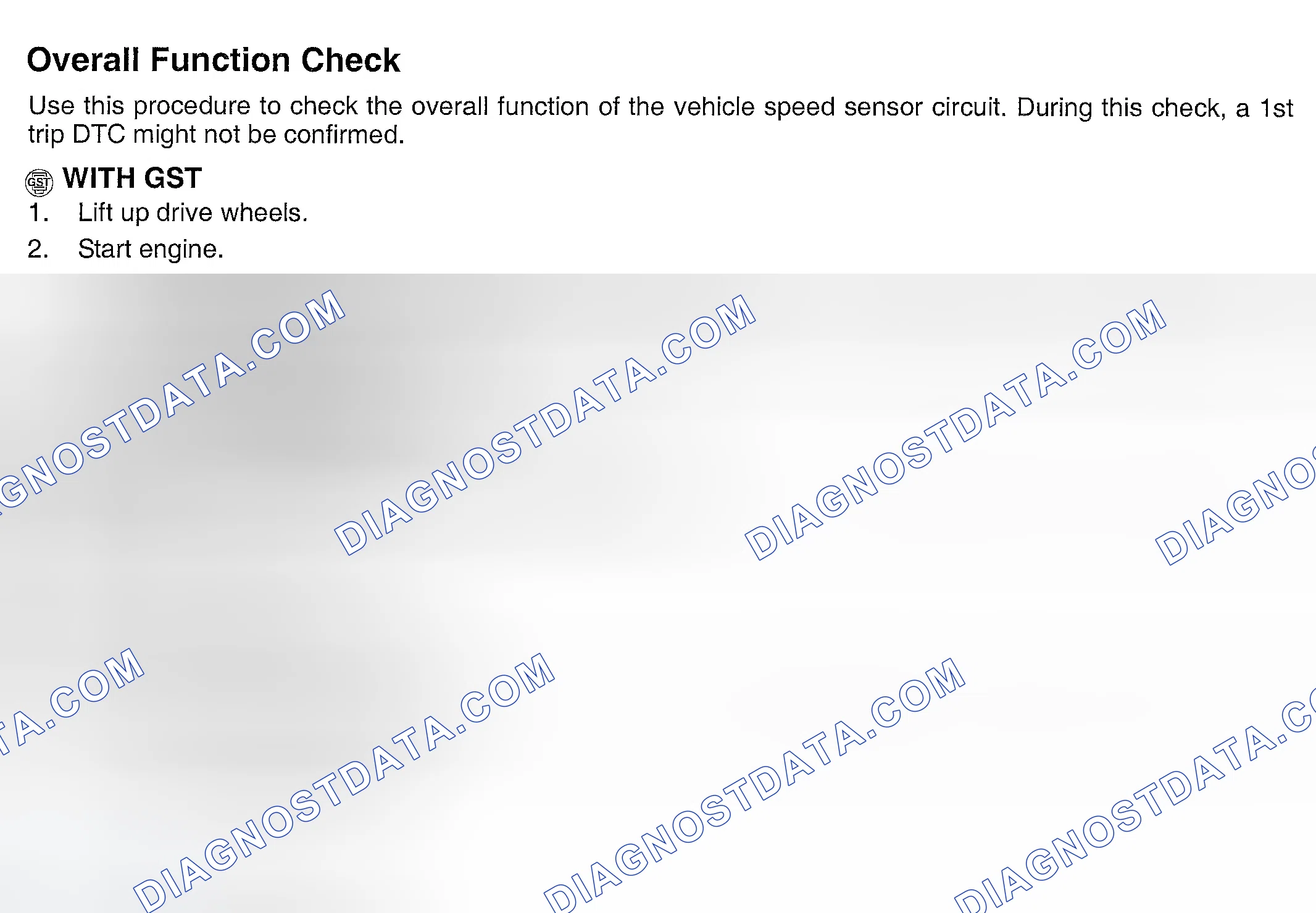 Scheme 477: Overall Function Check & Diagnostic Procedure