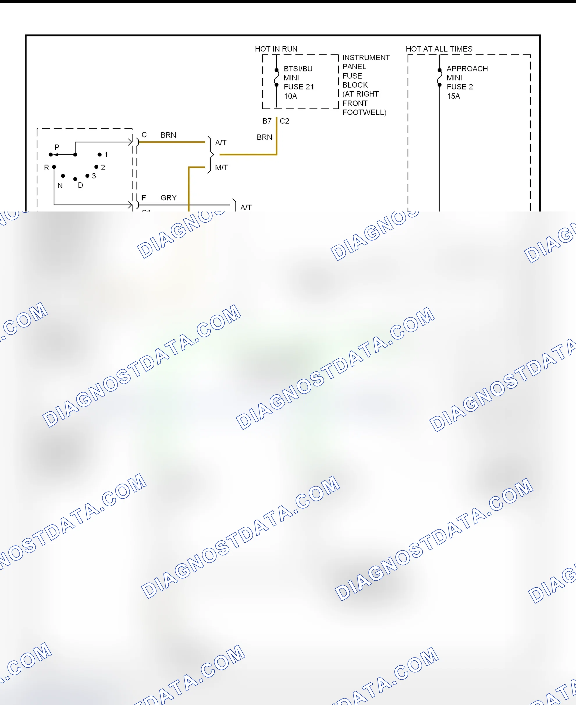 Scheme 53: Back-Up Lights Wiring Diagram (Corvette)
