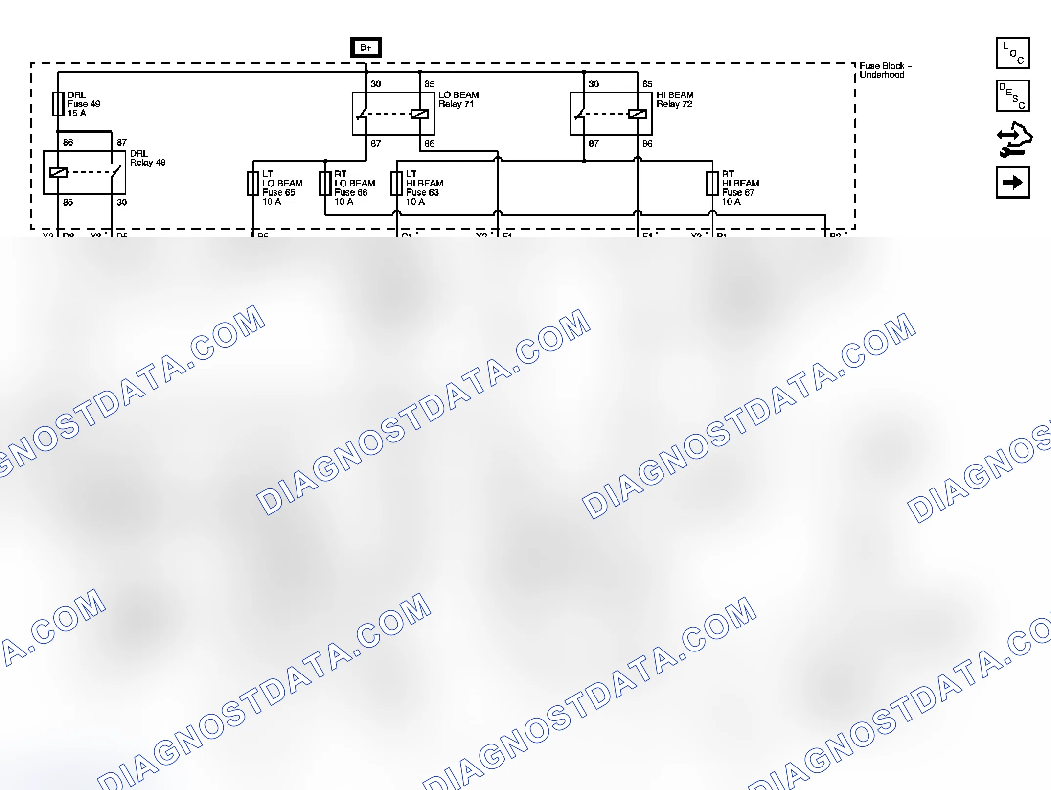 Scheme 1: Headlights/Daytime Running Lights (DRL) Schematics