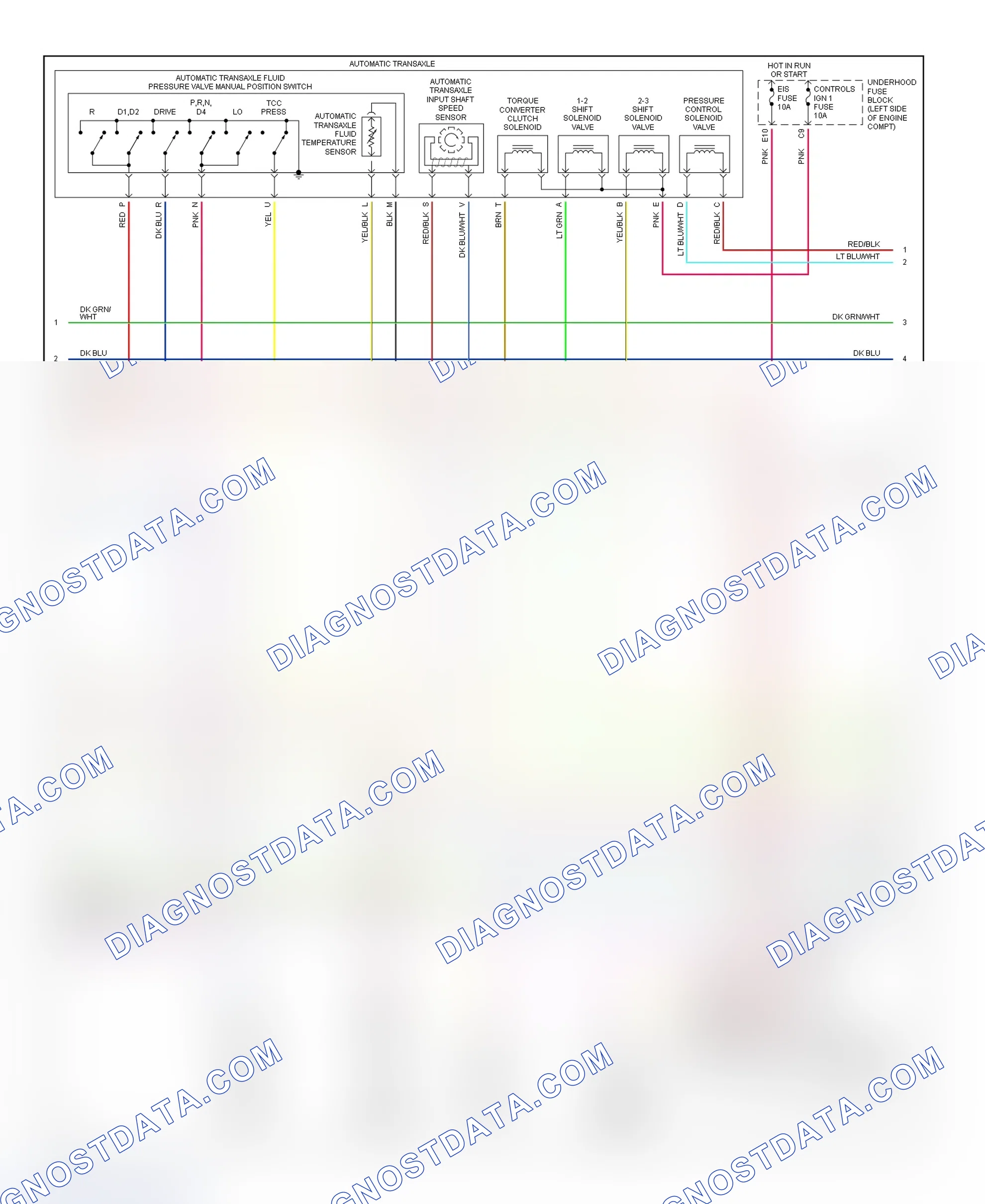 Scheme 161: PCM Wiring Diagram (Saturn LS, LS1 & LW1 - 2.2L - 3 Of 4)