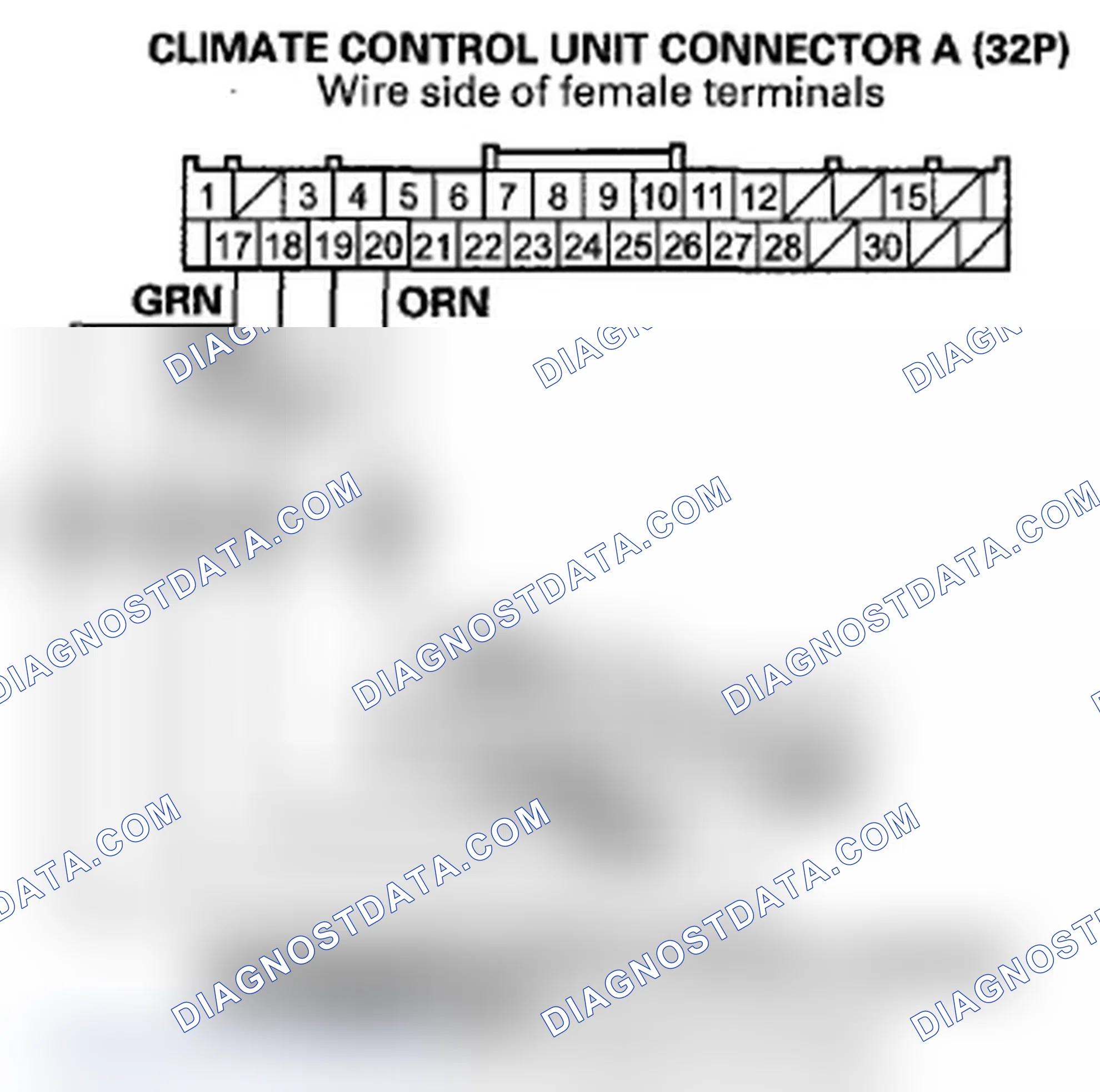 Scheme 86: DTC B1242 or DTC indicator E and MODE: An Open or Short in the Passenger's Mode Control Motor Circui