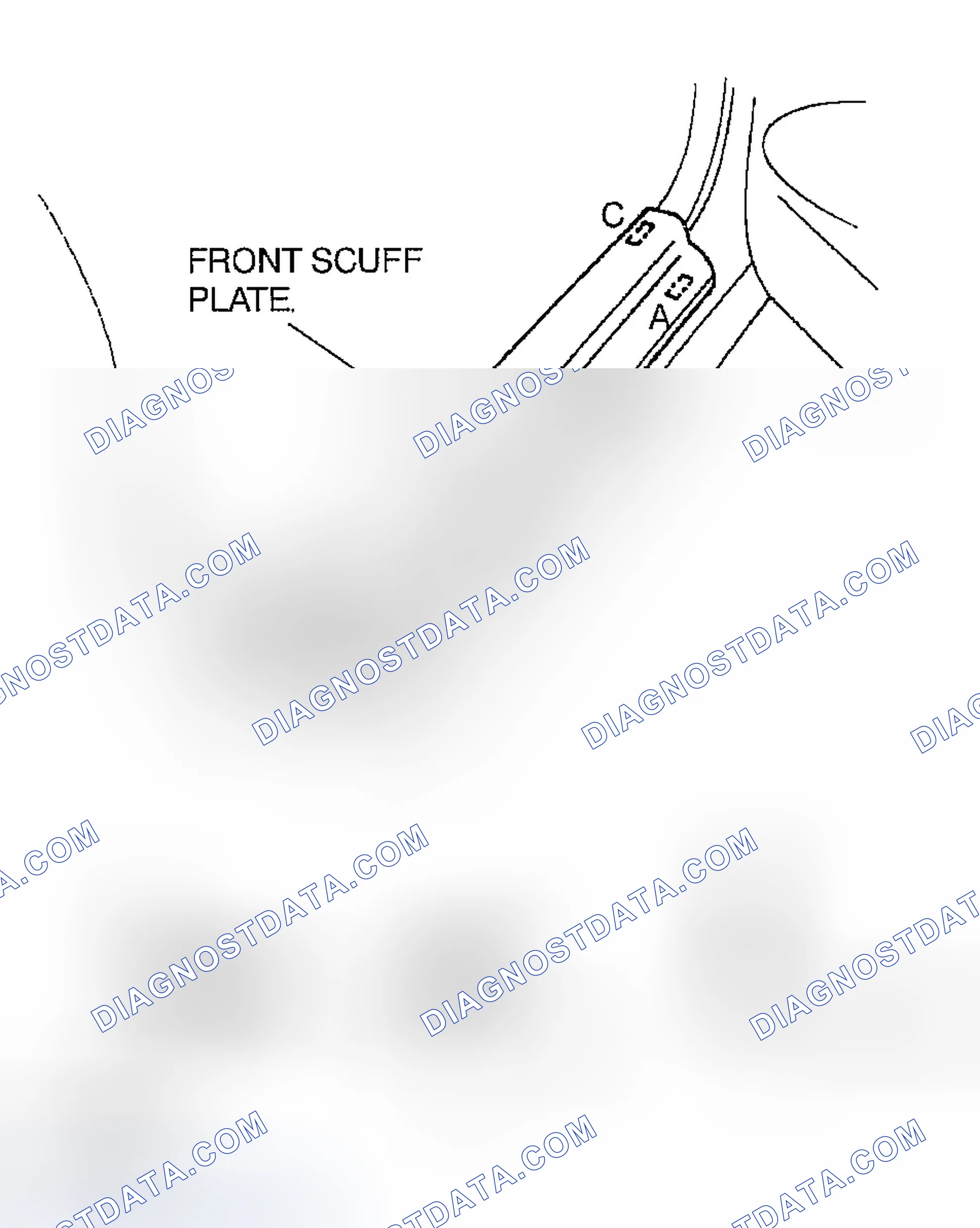 Scheme 30: FRONT SCUFF PLATE REMOVAL/INSTALLATION