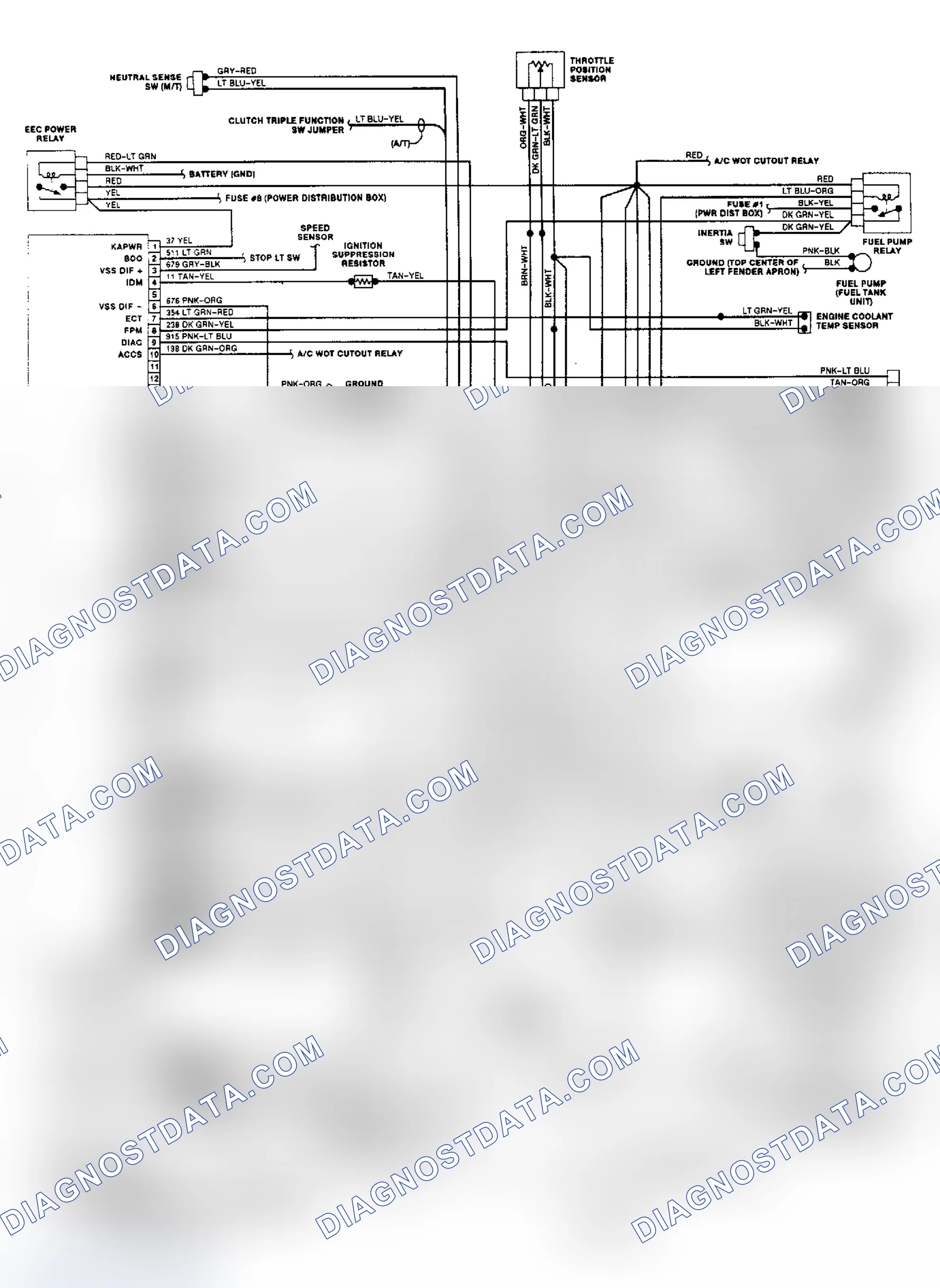 Scheme 2: Wiring Diagram (2.9L - Ranger)