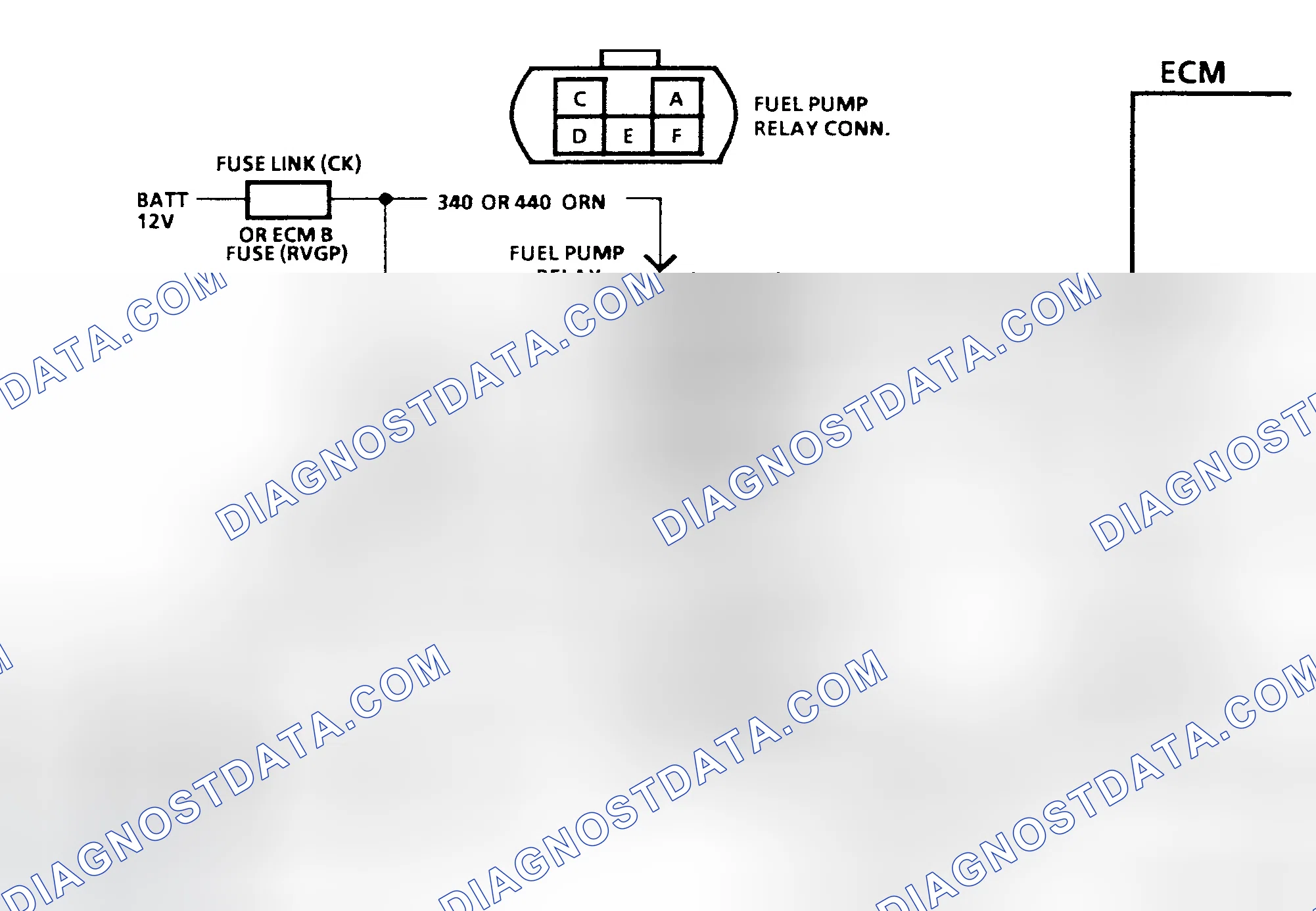 Scheme 12: Chart A-5 Schematic, Fuel Pump Ckt Diagnosis (C, K, R, V, G, P & GP Series) One Fuel Tank