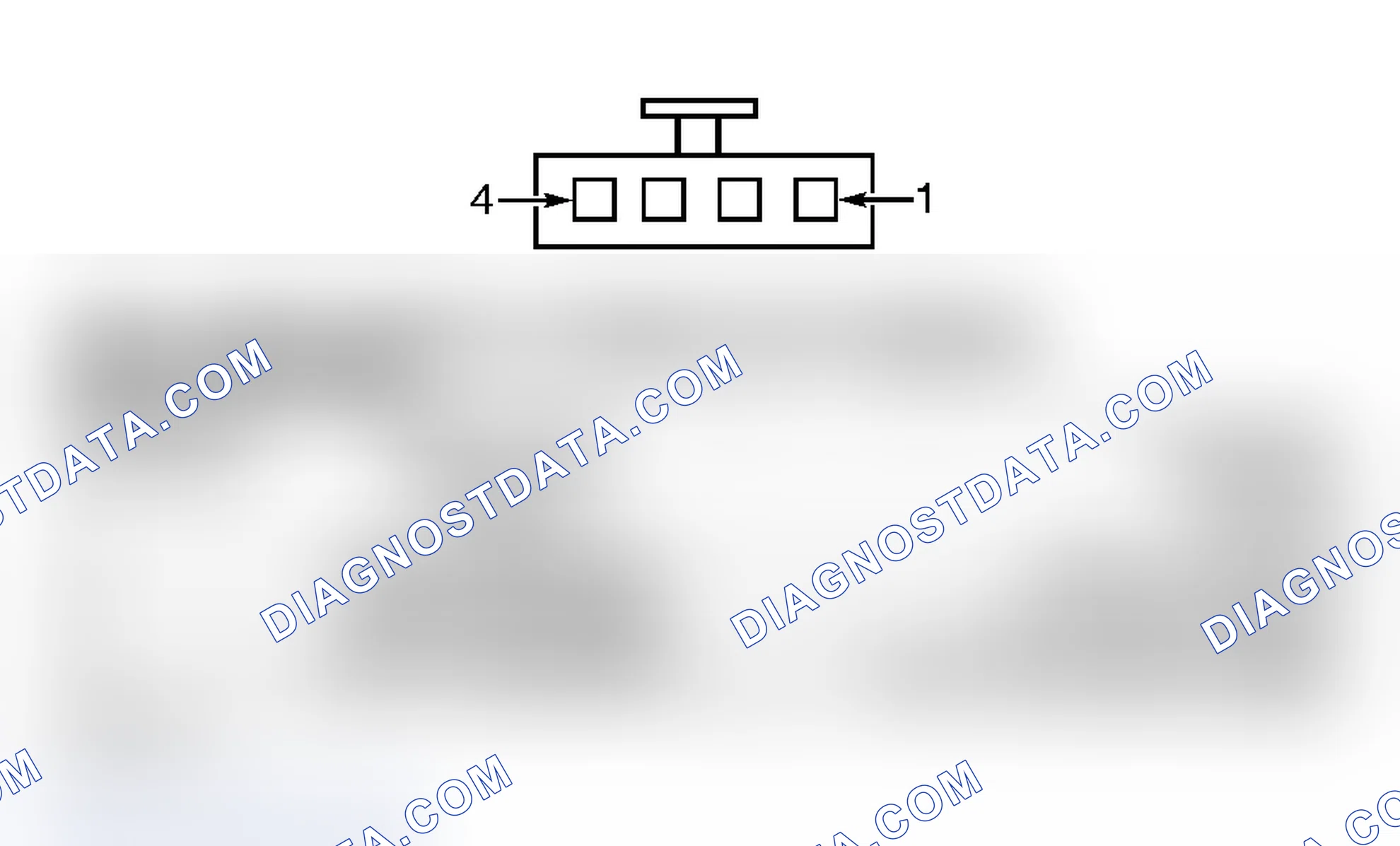 Scheme 89: FUEL PUMP MODULE HARNESS CONNECTOR END VIEW