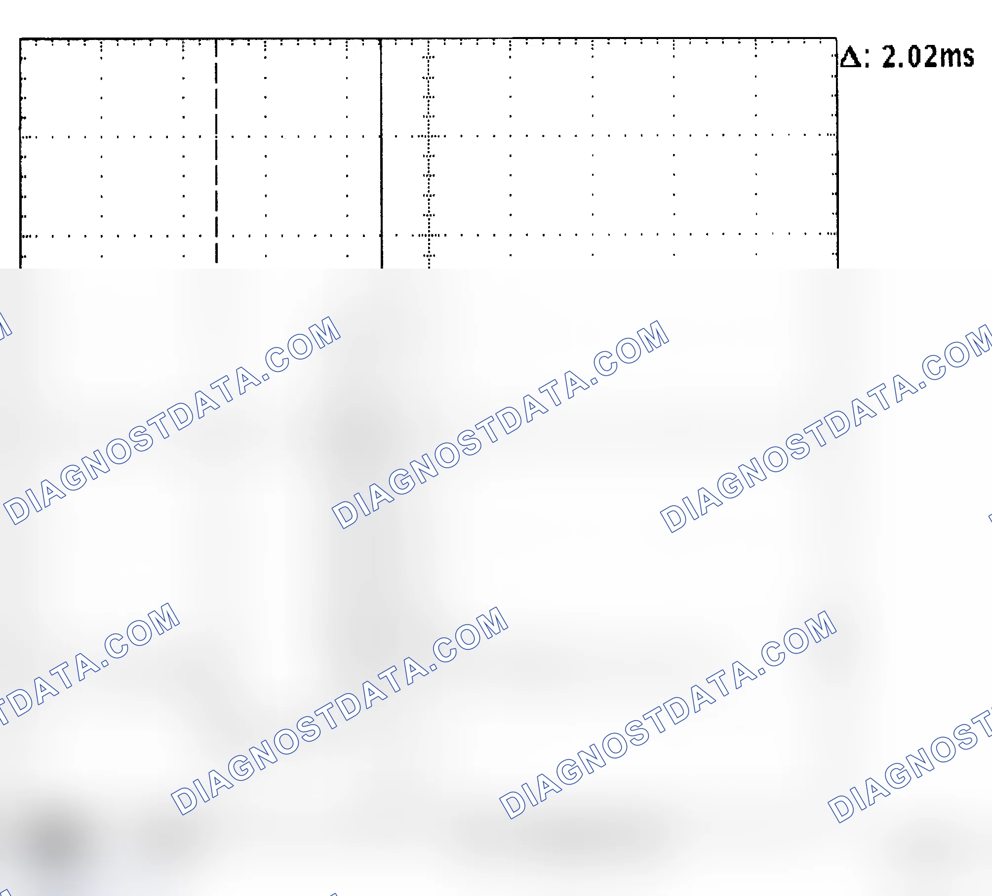 Scheme 169: Injector Waveform (Voltage) - Cursors Used - Known Good