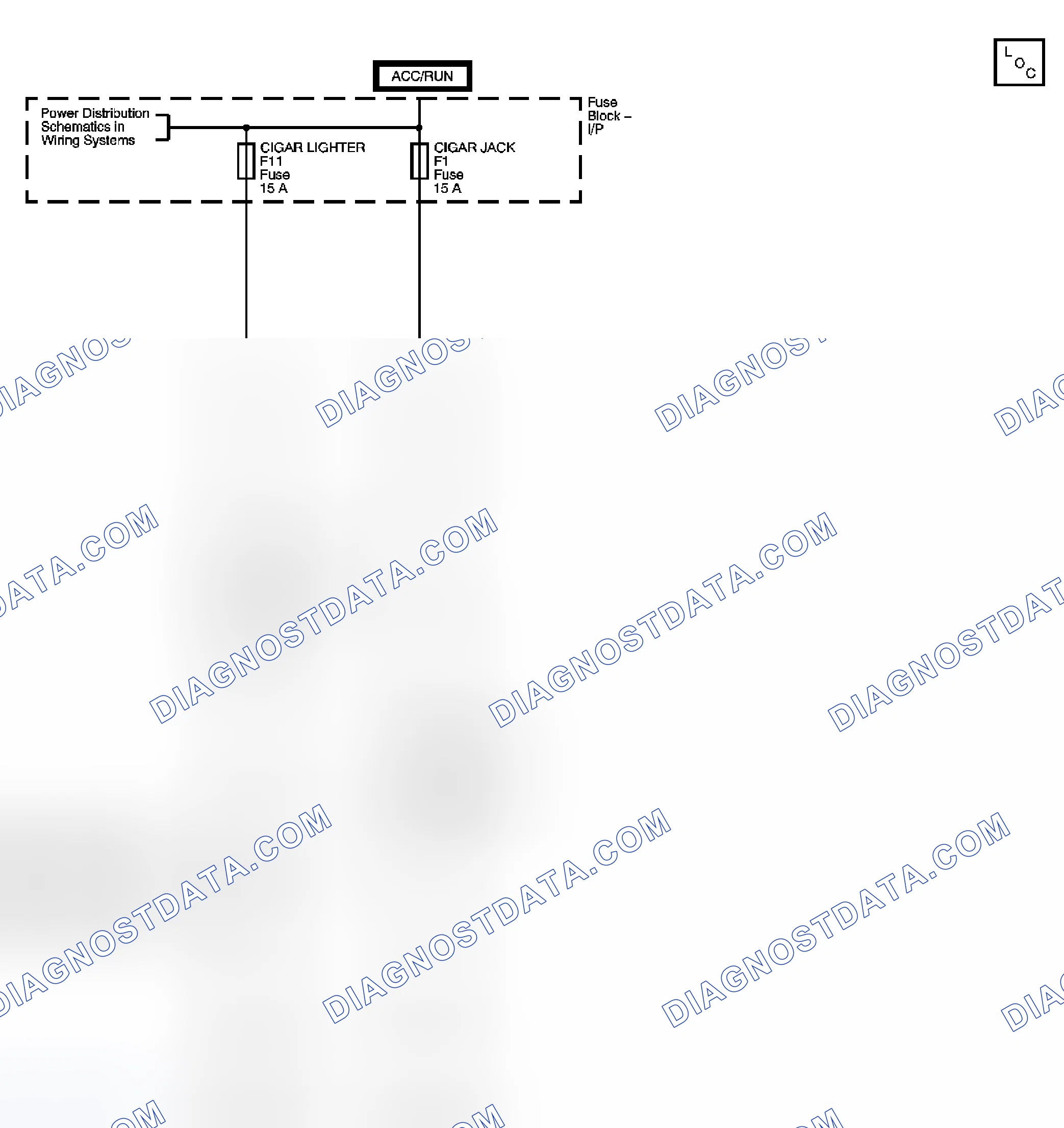 Scheme 2: Cigar Lighter/Power Outlet Schematics (Hatchback)