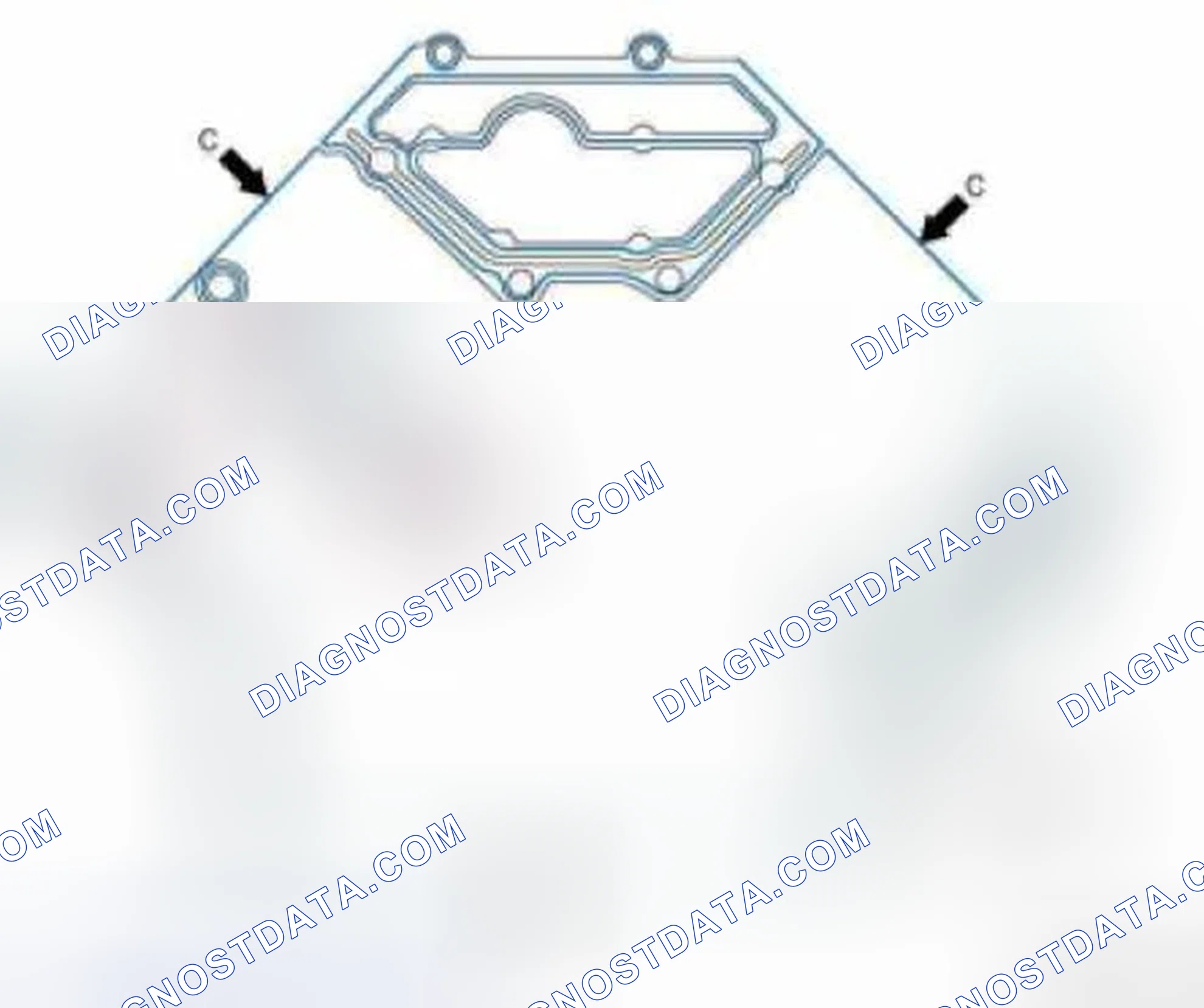 Fig. 14: Identifying Application Of Sealant Timing Case Cover